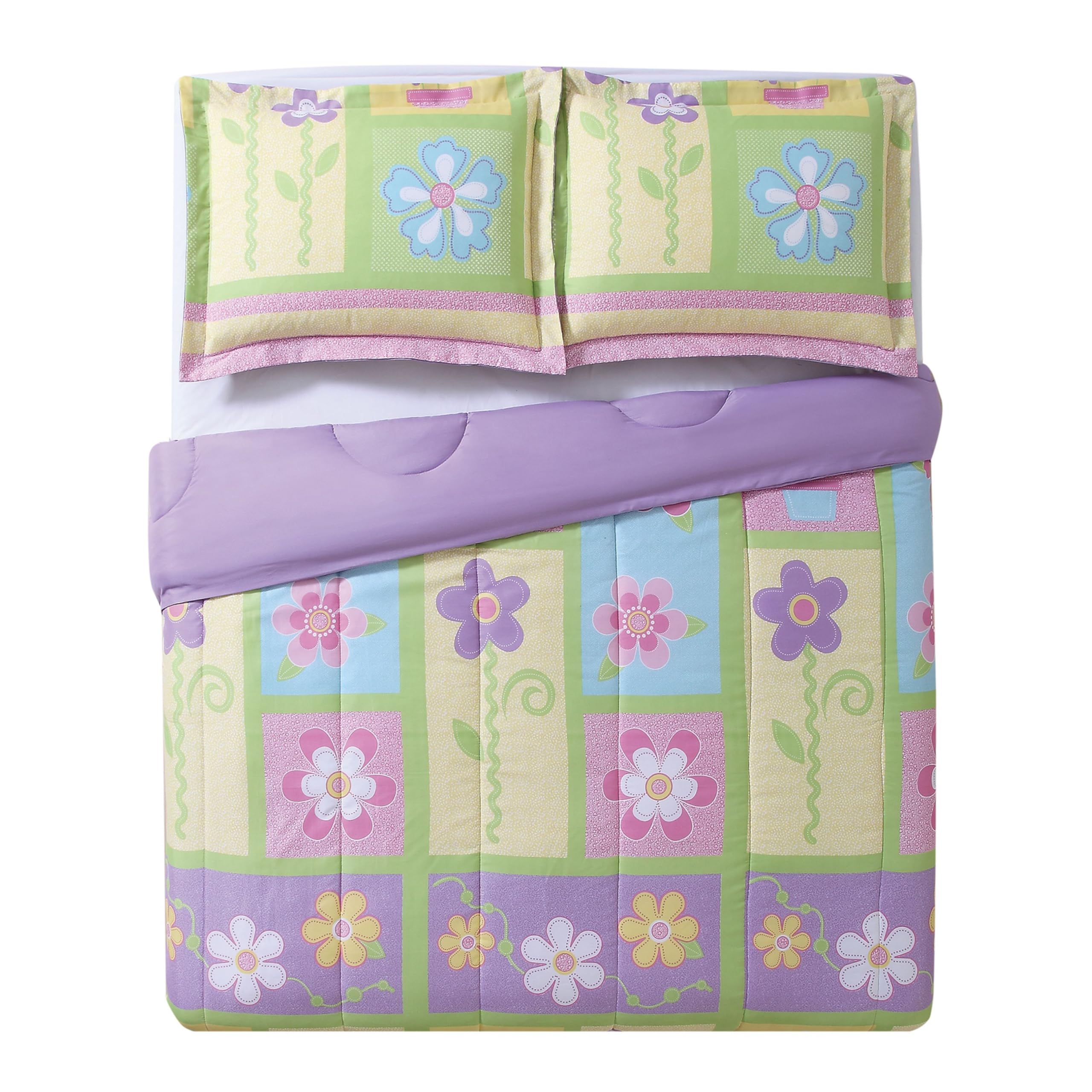 Sweet Helena Comforter Set - Twin Size 68x86 Inches, 2-Piece Bedding Set with Soft Microfiber - Perfect for Kids' Rooms, Guest Bedrooms & Dorm Decor