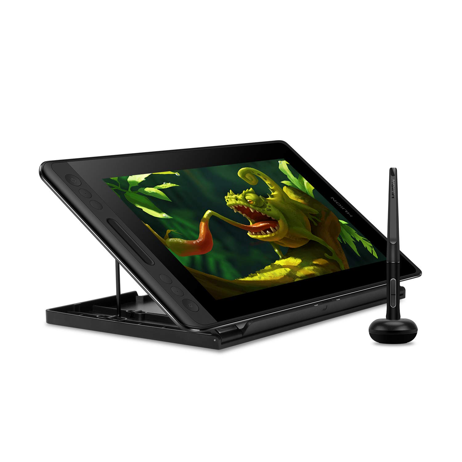 Huion KAMVAS Pro 12 Drawing Tablet - Full-Laminated Screen Graphics Monitor with Battery-Free Stylus, 8192 Pressure Levels & Adjustable Stand (GT-116) - Perfect for Digital Art, Animation, and Graphic Design