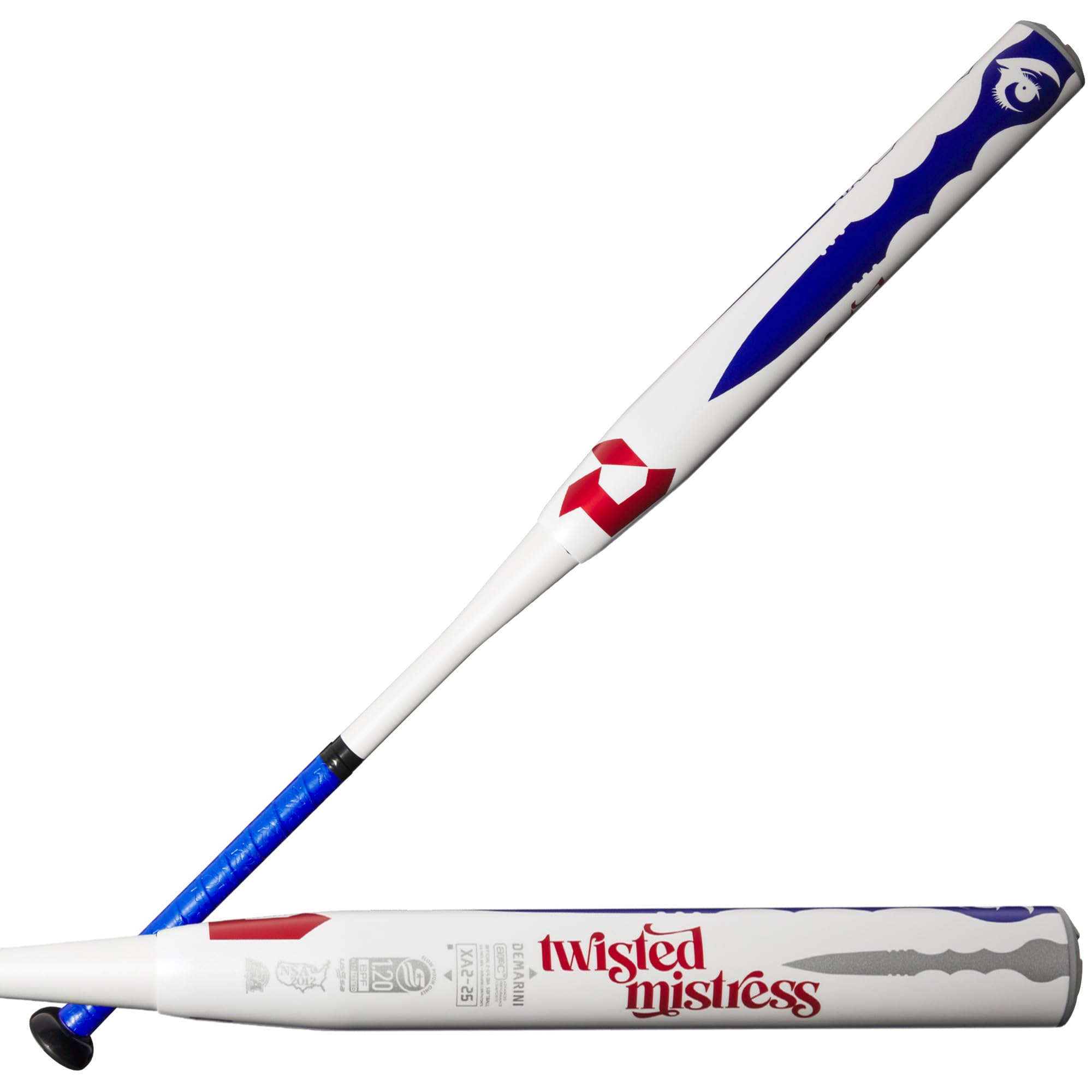 DeMarini 2025 Twisted Mistress Fastpitch Softball Bat - USSSA Certified for Competitive Play - Perfect for Tournaments & Practice Sessions