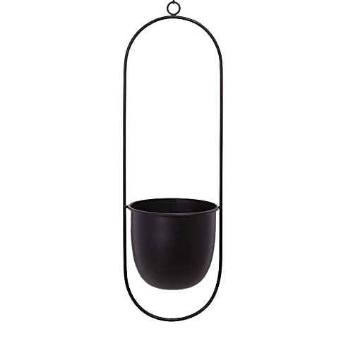 Creative Hanging Wrought Iron Flower Pot - Modern Hydroponic Planter for Indoor/Outdoor Plants - Perfect for Home Decor, Balcony Gardens & Vertical Planting