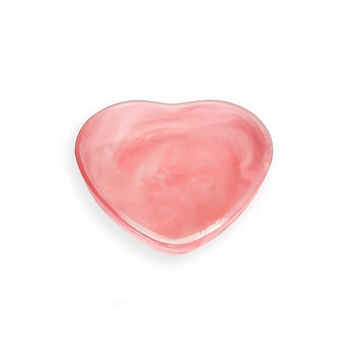 Nashi Home Heart-Shaped Bowl - Small Pink Swirl Ceramic Dish for Desserts, Snacks, Candy | Perfect for Valentine's Day, Romantic Dinners, and Gift Giving