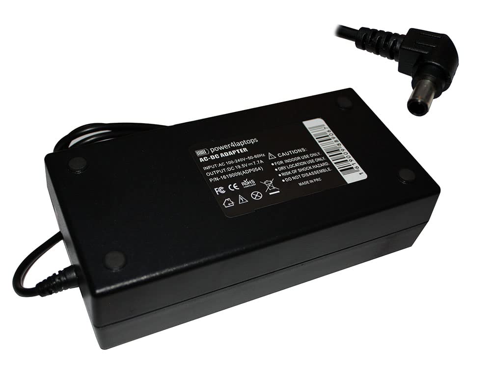 Power4Laptops AC Adapter Charger for Sony Vaio PCG-9RFL Laptop - Replacement Power Supply Cord with Fast Charging - Perfect for Home, Office & Travel Use