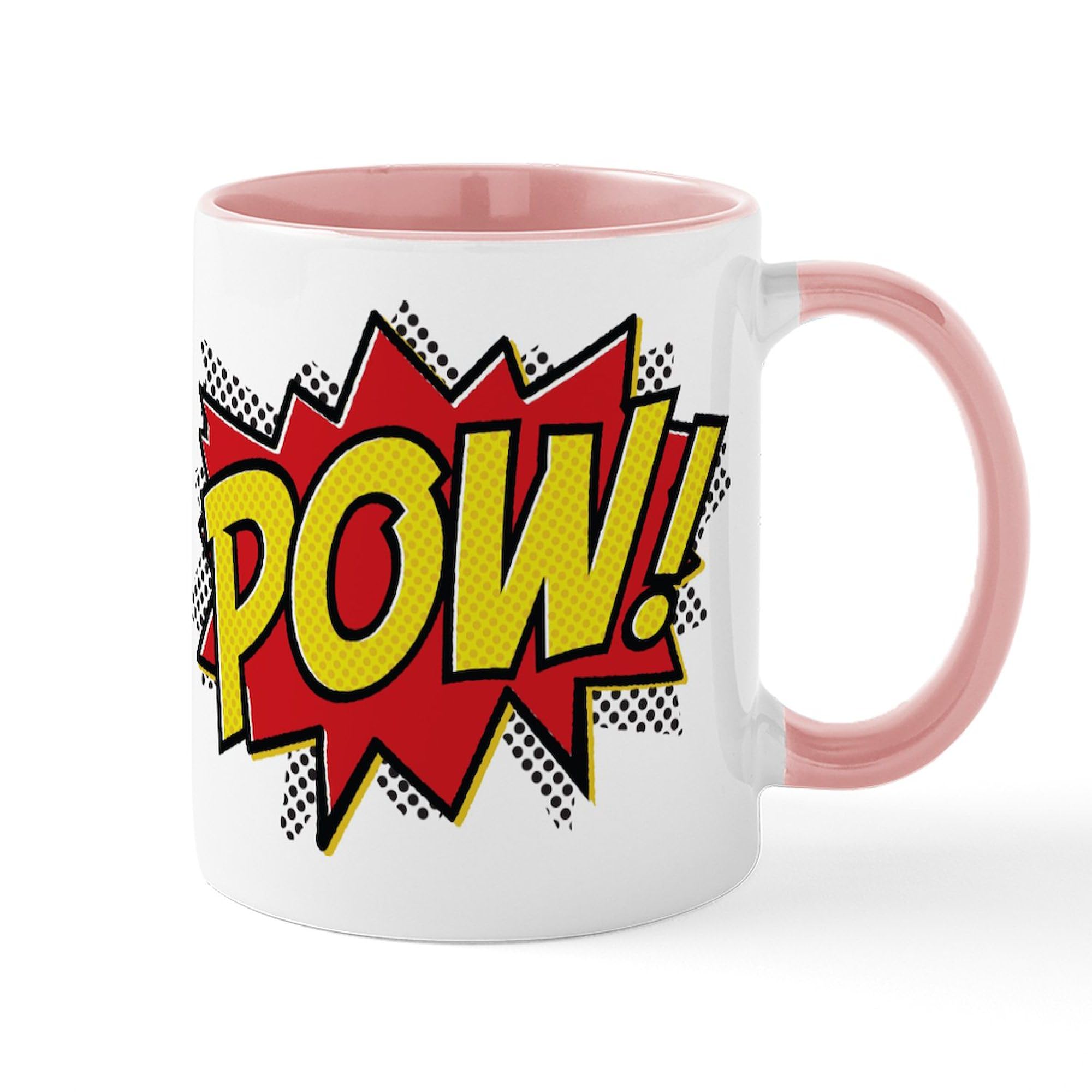 POW! 11 oz (325 ml) Ceramic Coffee Mug - Fun Superhero Design for Office, Home & Gifts - Perfect for Tea, Hot Chocolate & Morning Coffee