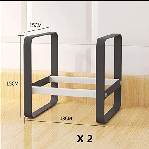 2-Pack Large Multifunctional Kitchen Cabinet Organizer - Storage Shelves for Plates, Dishes, Chopping Boards, Bowls & Cups | Space-Saving Closet Solution for Kitchen Organization