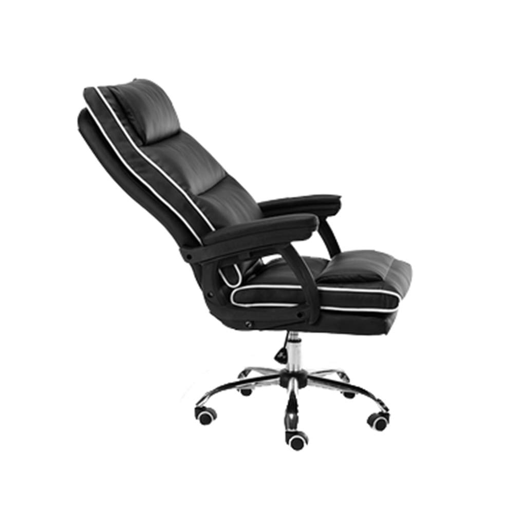 Premium Ergonomic Leather Executive Office Chair - Adjustable Swivel Desk Chair with Casters, Lumbar Support & Reclining Function for Home Office, Gaming & Conference Rooms