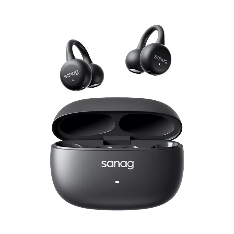 Sanag Z37 Open Ear Wireless Bluetooth Headphones - Lightweight Clip-On Design for Running, Cycling & Workouts