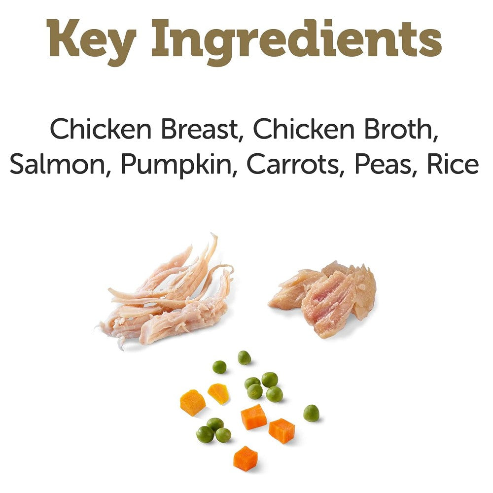 Premium Chicken Breast with Salmon & Vegetables Dog Food - Grain-Free, High-Protein Wet Canned Food for Adult Dogs - Perfect for Mealtime, Training Rewards & Sensitive Stomachs