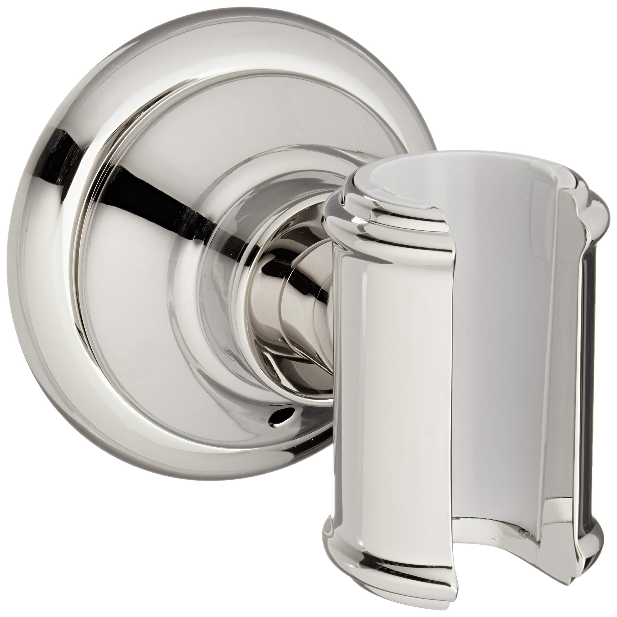 Hansgrohe Montreux Luxury Handheld Shower Head Holder - Classic Hand Polished in Polished Nickel (Model 16325830) | Premium Bathroom Accessory for Spa-Like Shower Experience