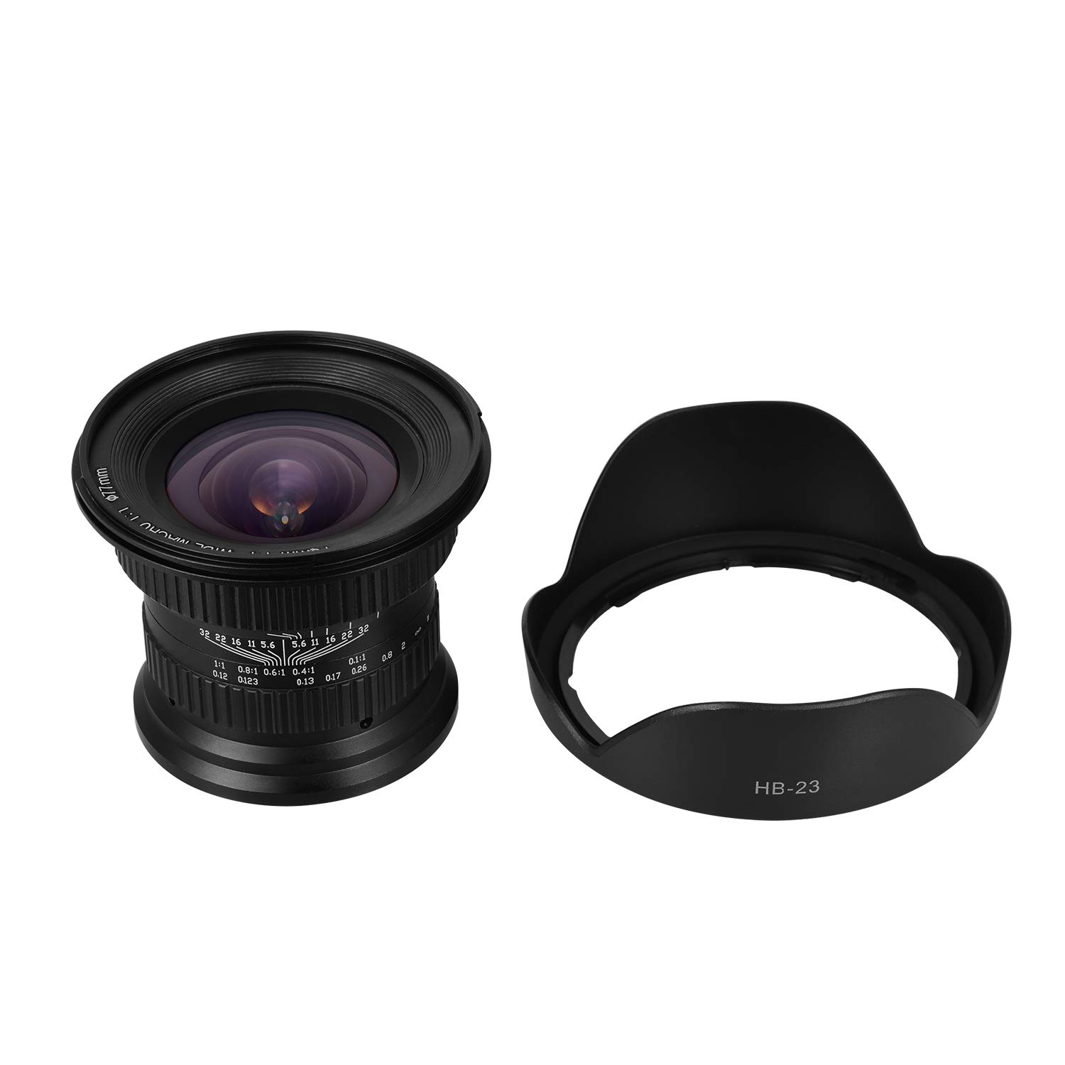 Andoer 15mm f4.0 Macro Lens with 120° Wide Angle - Compatible with Nikon D7100, D7200, D90, D600, D3000, D5000, D40, D50, D300, D200 - Perfect for Full Frame/APS-C Cameras - Ideal for Landscape, Architecture & Close-Up Photography