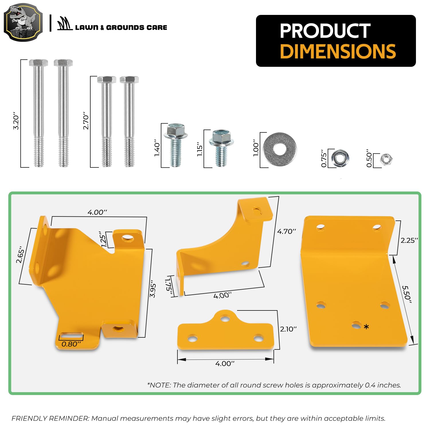 **Upgraded 125255 Hydro Transmission Brackets Kit for Hustler Zero-Turn Mowers – Heavy-Duty Thicker Brackets & Hardware – OE Replacement Service Kit – Perfect for Lawn Maintenance & Landscaping**