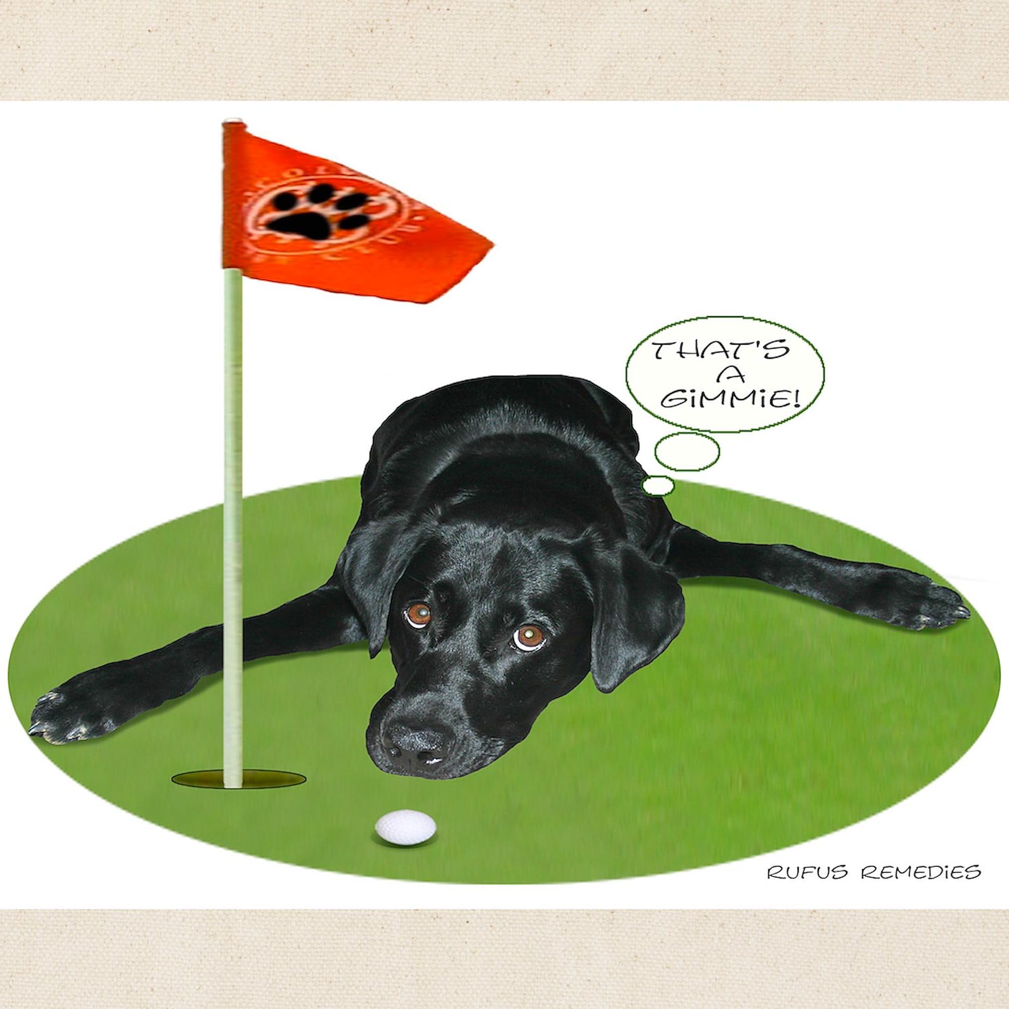Black Lab Golfer Canvas Tote Bag - Eco-Friendly Reusable Shopping Bag for Golfers & Dog Lovers | Perfect for Groceries, Beach Trips & Daily Use