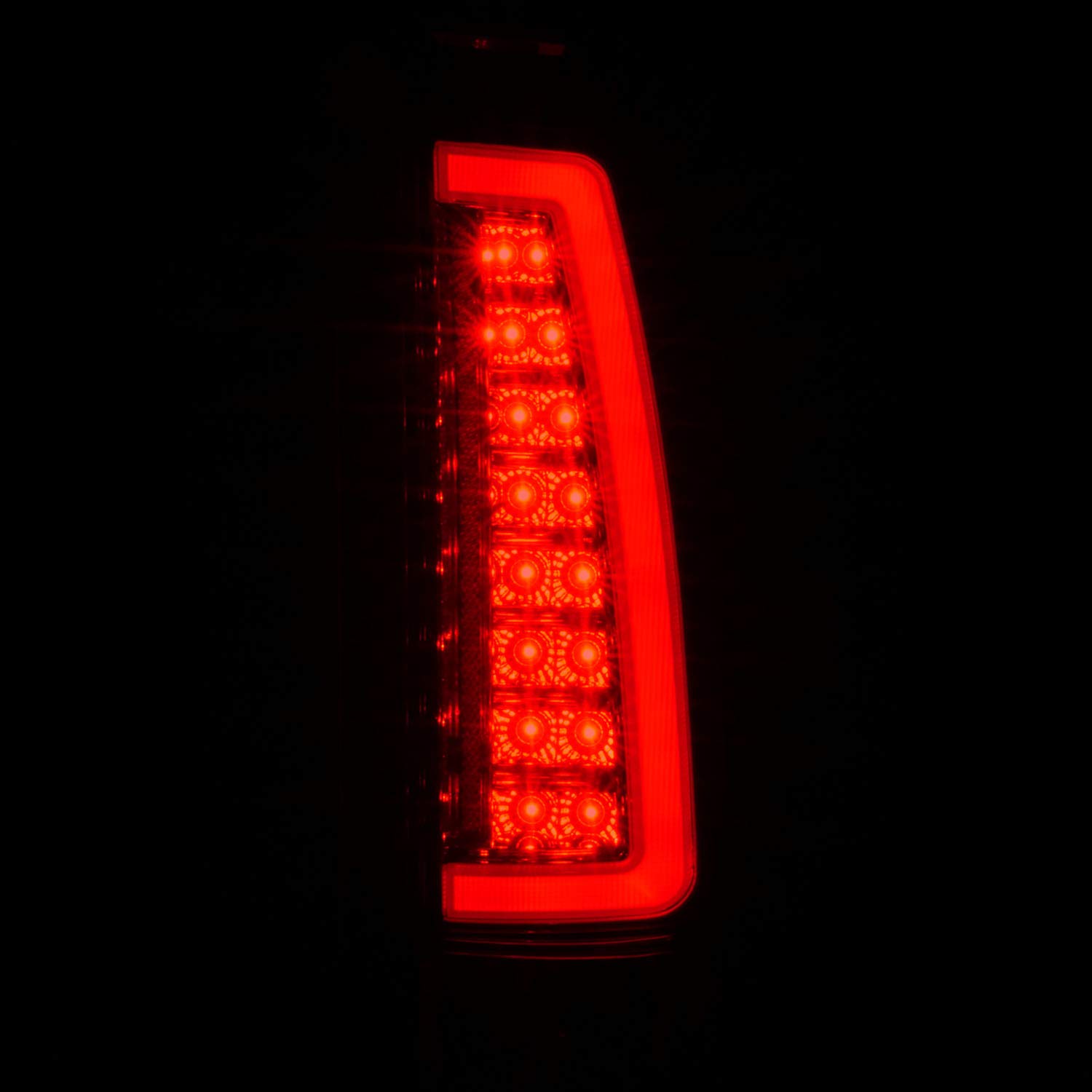1999-1988 Chevy GMC C/K Silverado Suburban SUV LED Tail Lights - Crystal Red C-Type Tube Design (Pair) for Enhanced Visibility & Style - Perfect for Night Driving & Custom Truck Upgrades