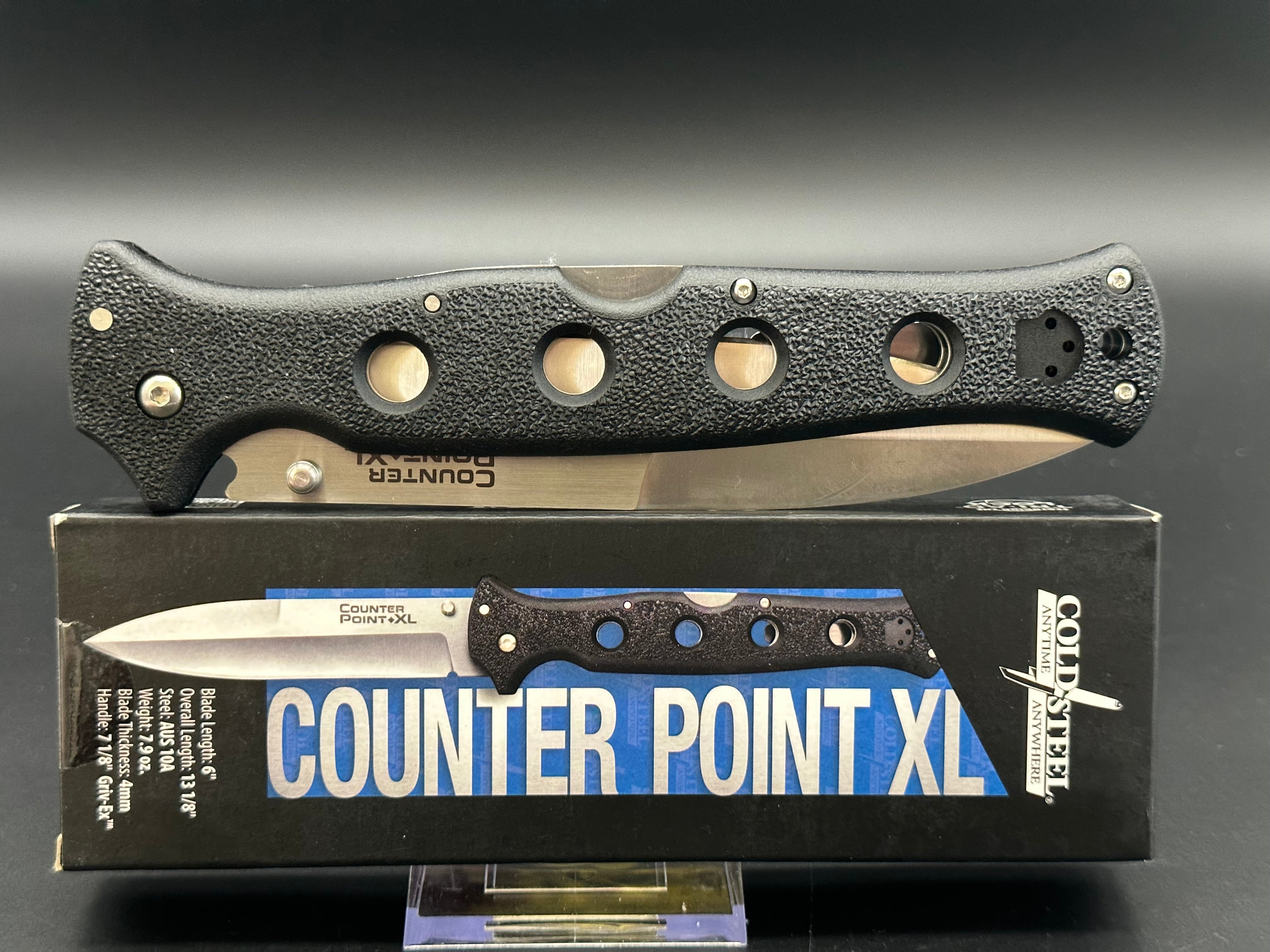 Cold Steel Counter Point XL - Premium Tactical Knife for Outdoor Survival, Hunting & Camping | High-Quality Stainless Steel Blade with Secure Grip Handle | Perfect for Bushcraft, Self-Defense & Everyday Carry (EDC)