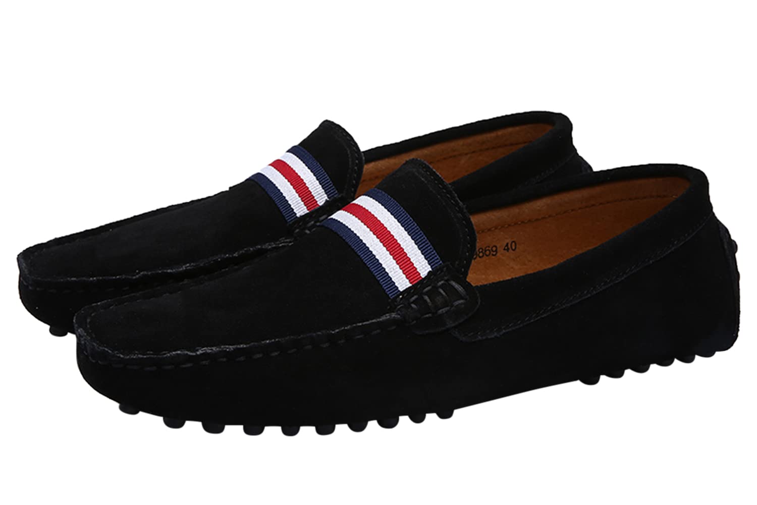 **Santimon Men's Suede Leather Penny Loafers - Slip-On Casual Driving Shoes for Wedding, Prom & Office - Comfortable Moccasins for Daily Wear & Formal Occasions**