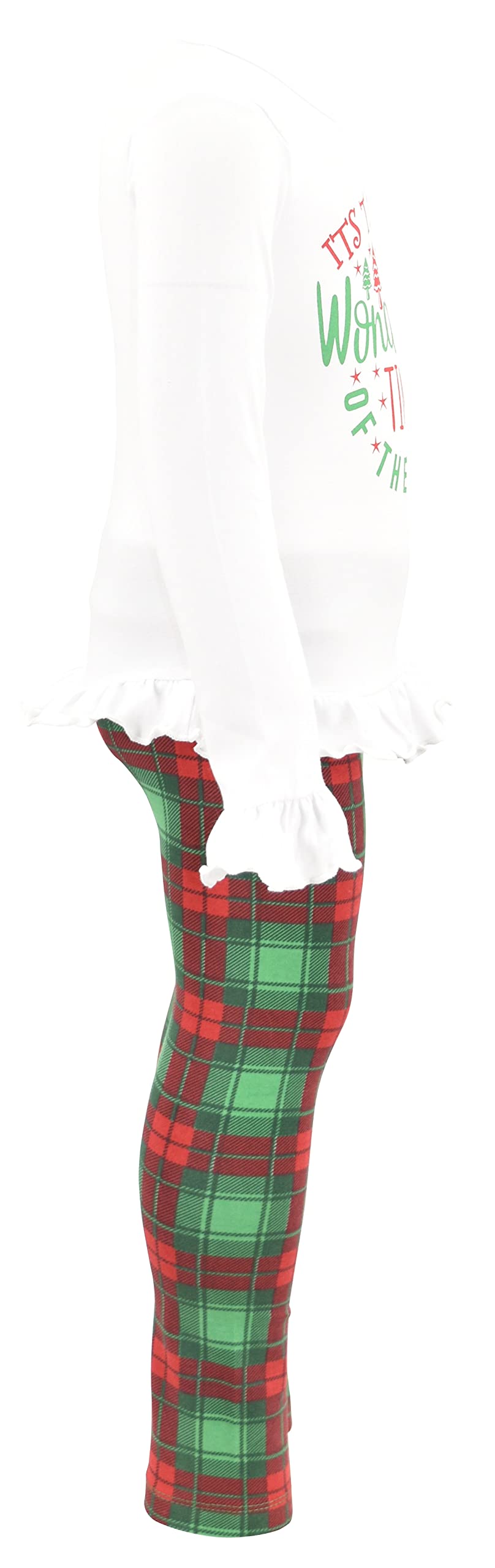 Girls 2-Piece Leggings Outfit with Ruffle Waist - Toddler Clothes Set for Playtime & Parties
