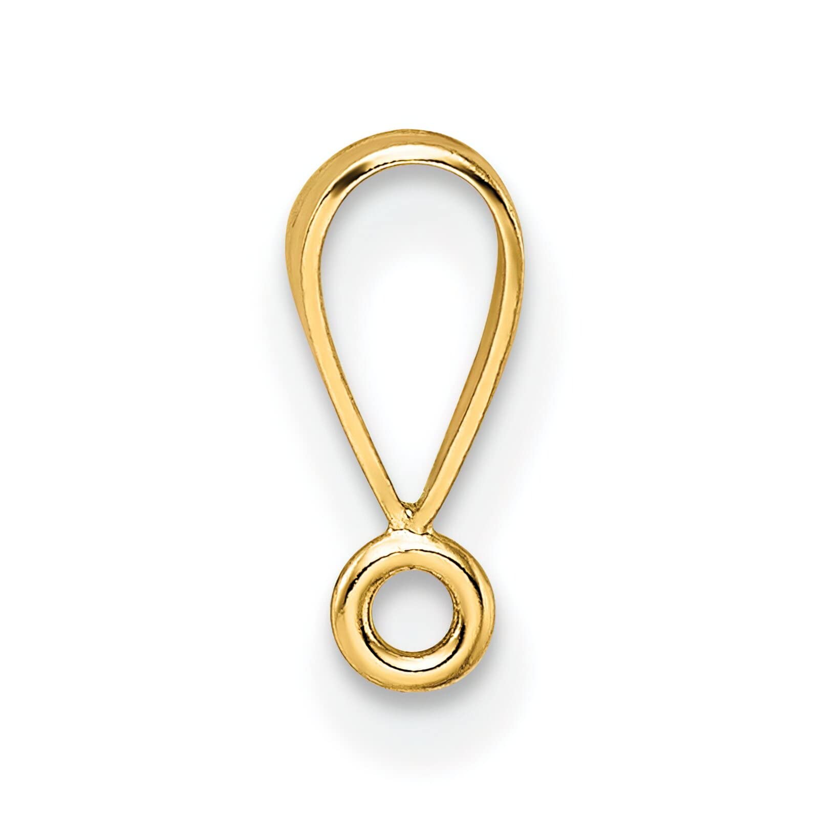 14K Gold Bail with Ring for Jewelry Making - DIY Pendant Necklace & Earring Findings - Perfect for Crafting, Beading, and Custom Jewelry Designs
