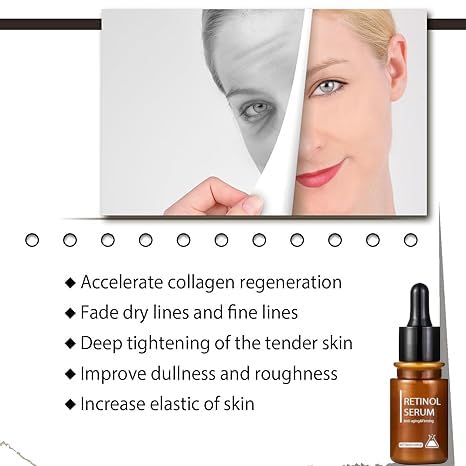 Biophotonix Retinol Anti-Aging Serum for Face - Hydrating & Moisturizing Treatment to Reduce Fine Lines & Wrinkles, Clock-Back Skincare Solution (2 Pack) - Perfect for Night Routine & Mature Skin Care Regimen