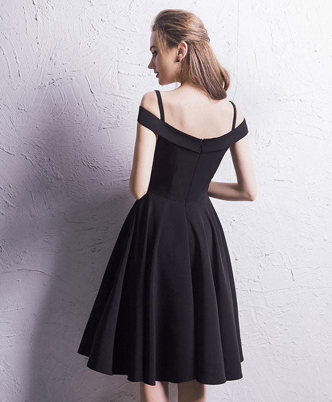 Elegant Black Chiffon Short Prom Dress for Homecoming - Perfect for School Dances, Parties & Special Occasions