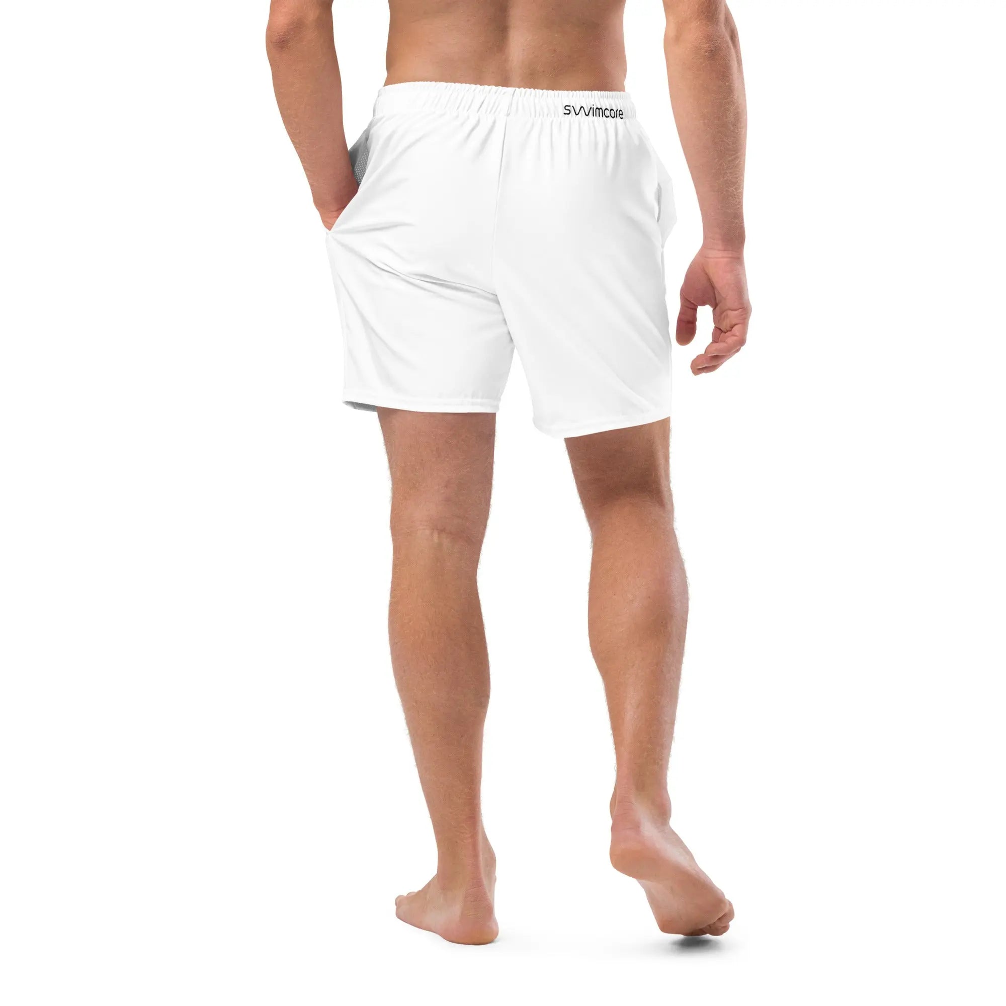 Men's Quick-Dry Swim Shorts with Swimcore Design - Comfortable & Stylish for Beach, Pool & Water Sports