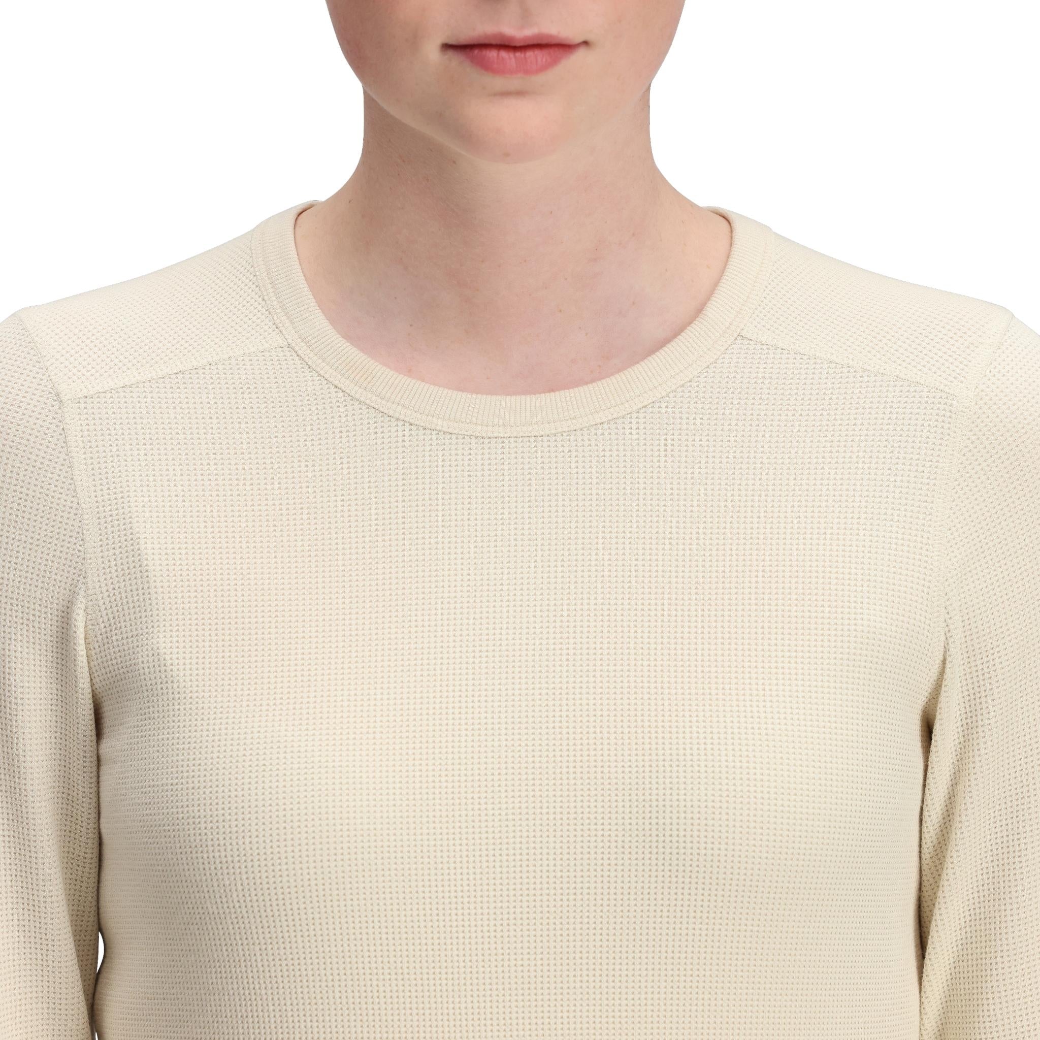 Global Waffle Crew Women's Sweater - Cozy Knit Pullover for Fall & Winter - Perfect for Casual Outfits and Layering