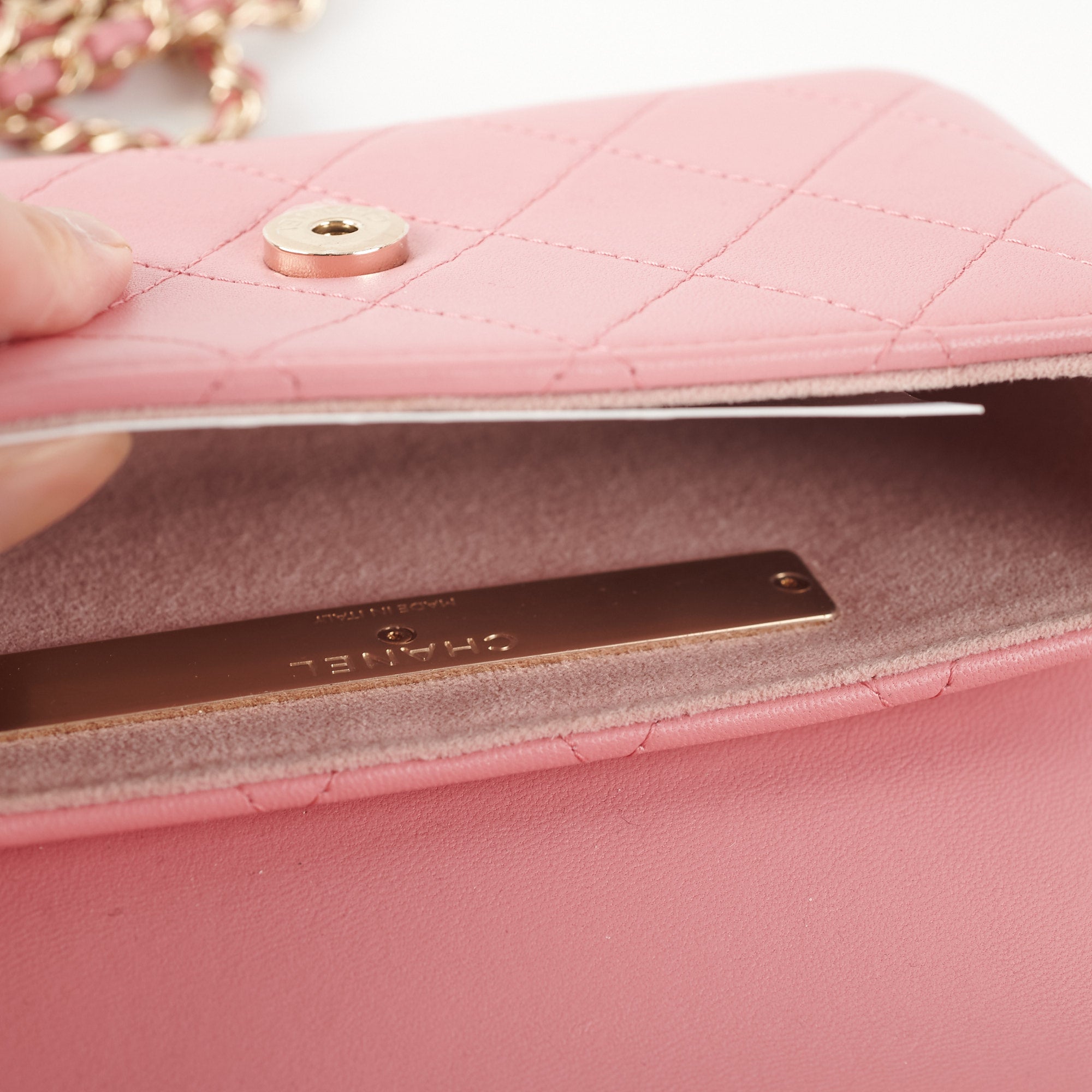 Chanel Seasonal Flap Bag Pink Microchip Leather Crossbody Purse - Luxury Designer Handbag for Women, Perfect for Parties, Dating & Special Occasions
