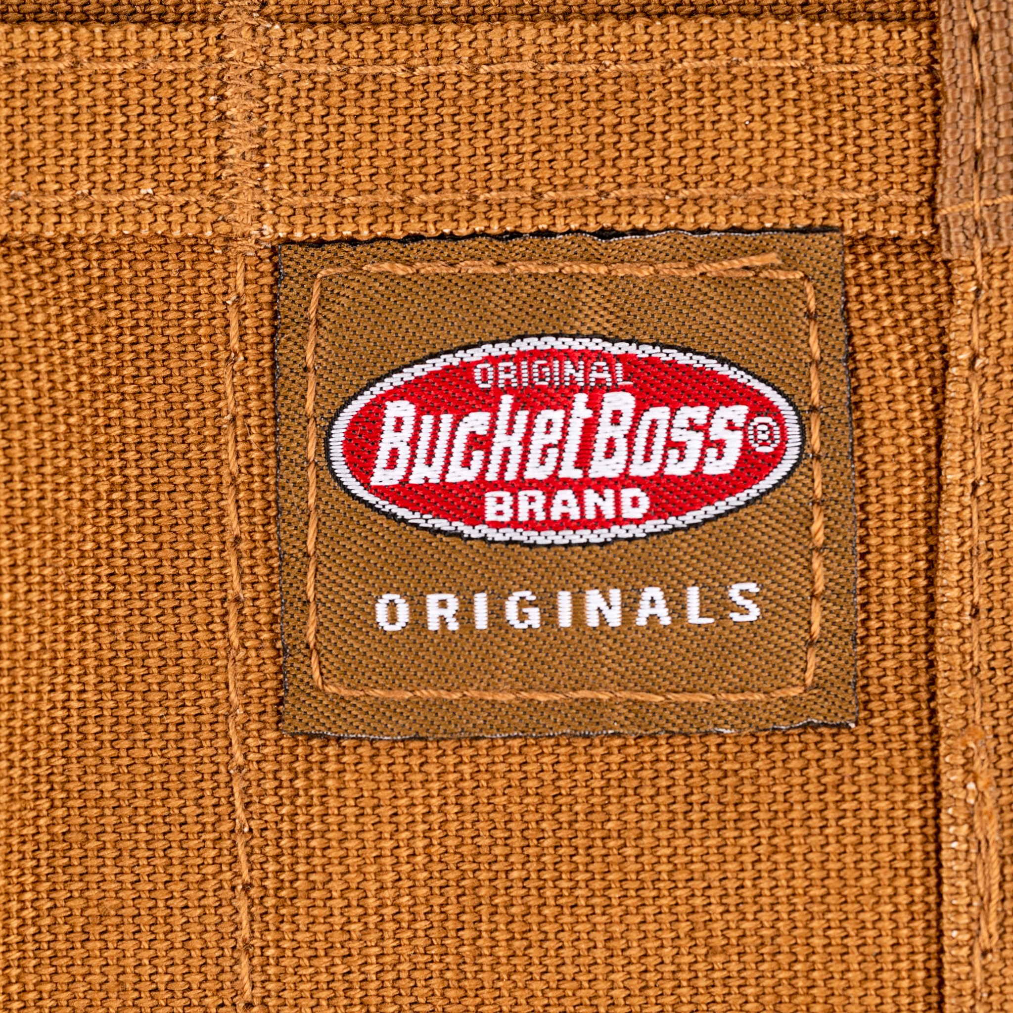 BucketBoss 70003 11-Pocket Brown Tool Roll Organizer - Perfect for Mechanics, Electricians & DIY Home Improvement Projects