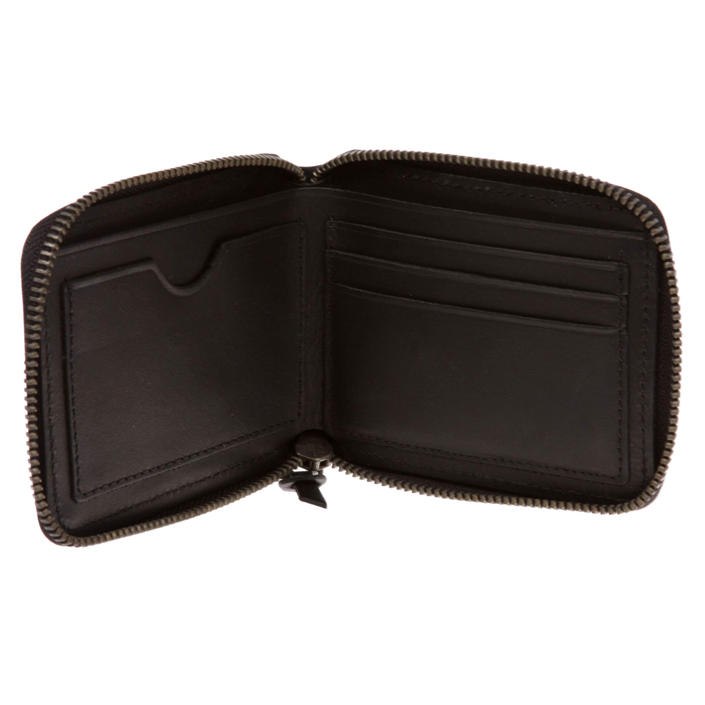 Beltiscool Genuine 100% Leather Men's Bifold Wallet with RFID Protection - Slim Zipper Cash & Card Holder for Credit Cards, ID, Bills - Perfect for Everyday Use, Travel, Business & Gifts