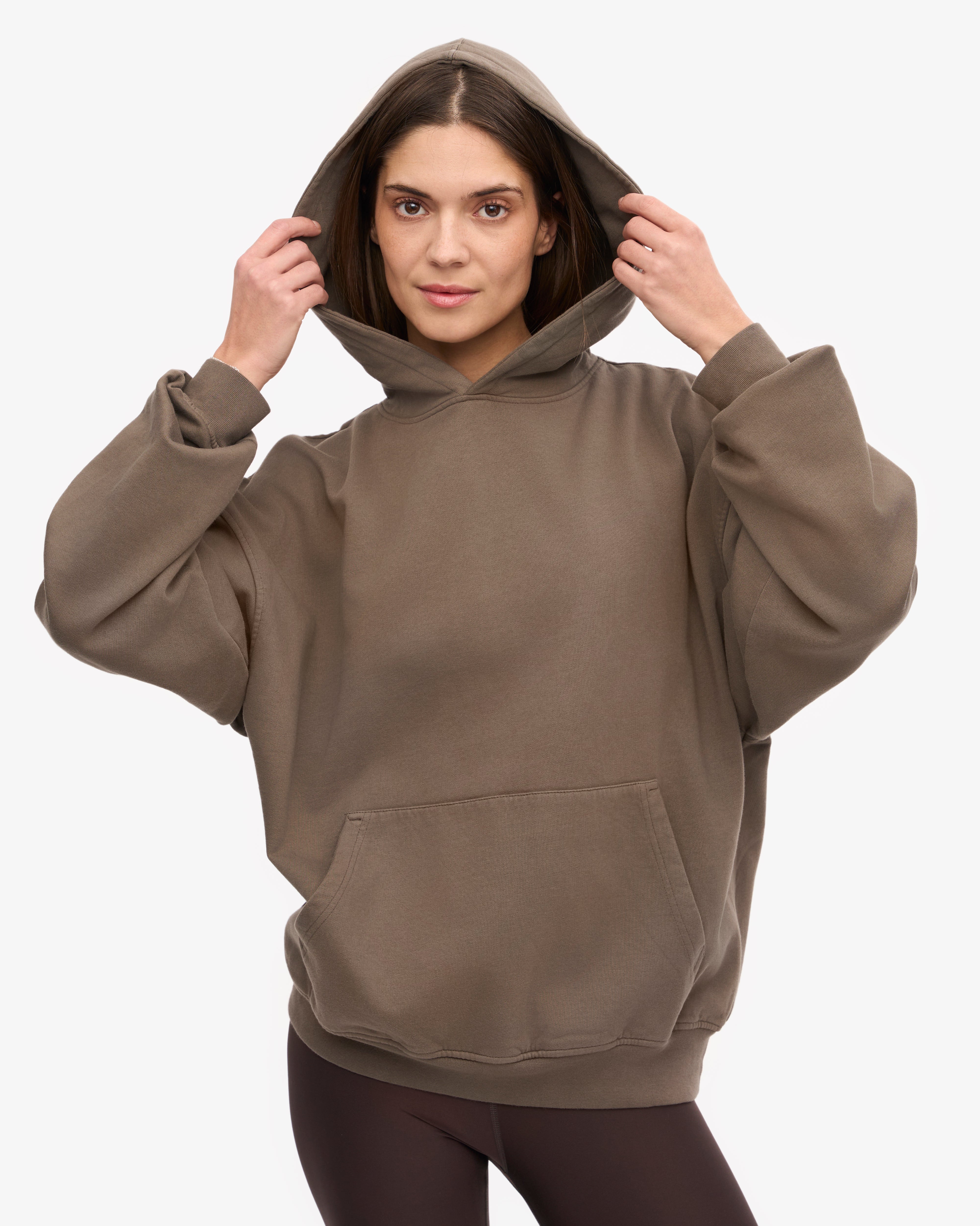 Organic Oversized Hoodie - Cedar Brown | Soft & Comfortable Unisex Pullover for Men & Women | Perfect for Casual Wear, Lounging & Outdoor Activities
