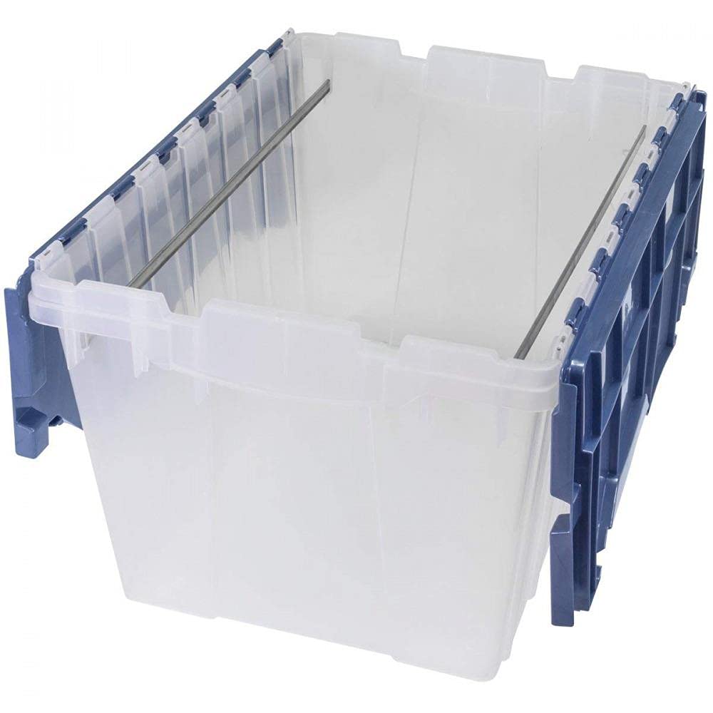 12-Pack Plastic Hanging File Storage Box with Lid & Handles - Office Supplies Organizer for Files, Magazines, Documents - Perfect for Home Office, Classroom & Workspace Organization