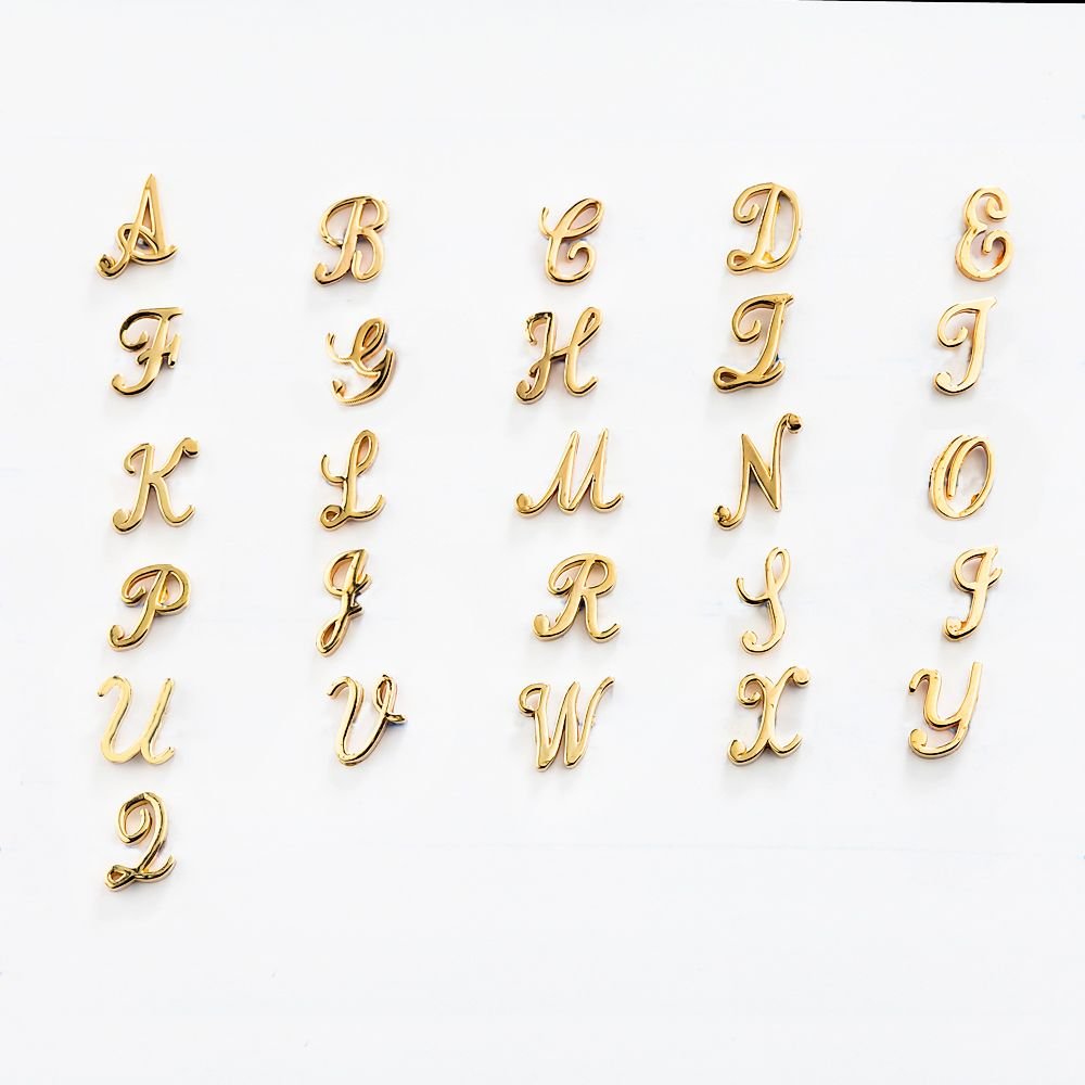 14K Gold Initial Monogram Letter Helix Cartilage Earring Stud - Personalized Name Jewelry for Women, Dainty Cartilage Hoop Earrings for Everyday Wear & Special Occasions
