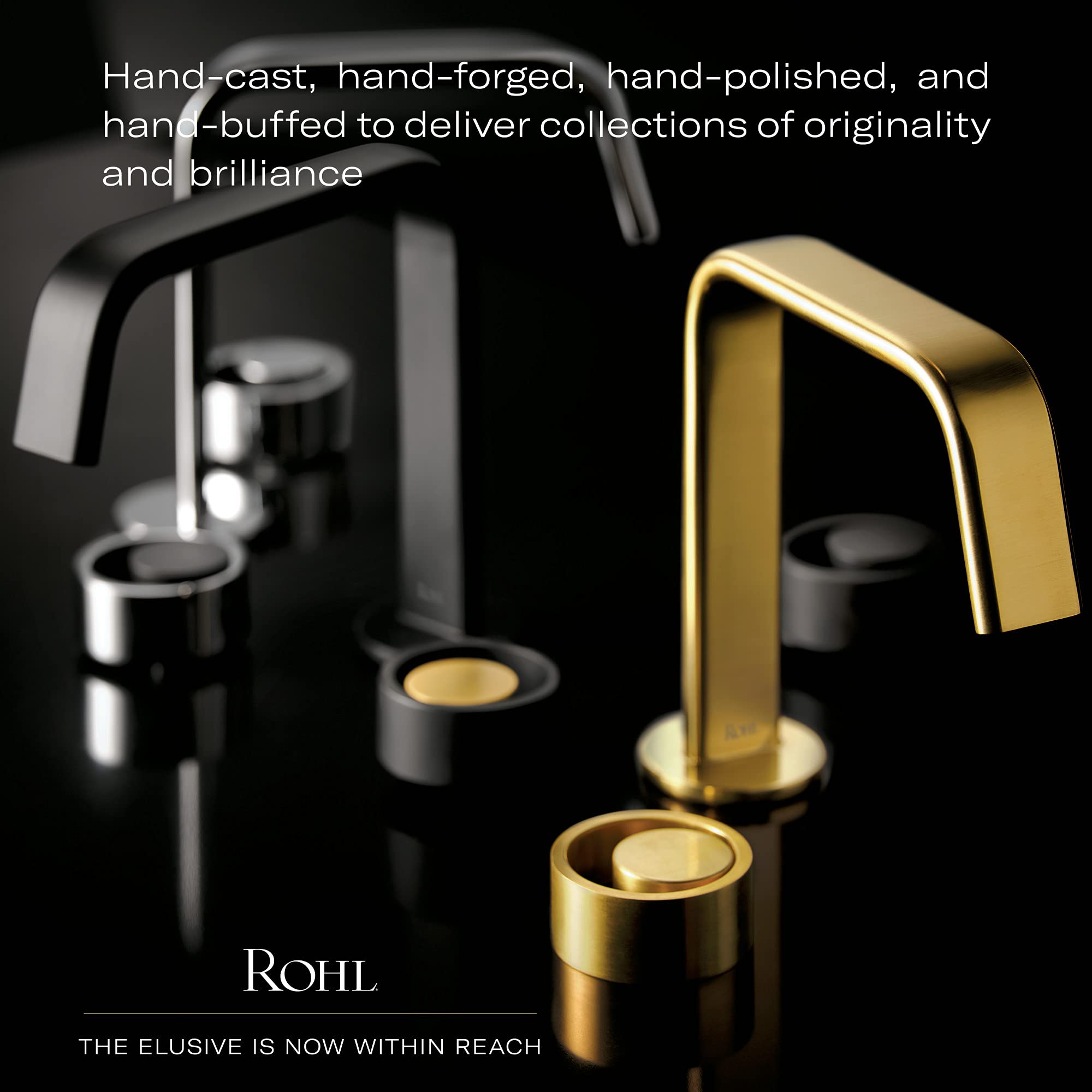 ROHL MBG4PN Premium Bathroom Accessories Set in Polished Nickel - Modern Faucet, Towel Bar & Soap Dispenser for Luxury Home & Spa Decor