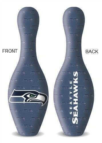 Official NFL Seattle Seahawks Bowling Pin - Team Logo Collectible for Fans & Sports Enthusiasts | Perfect for Game Day Decor, Man Cave, or Sports Memorabilia Collection
