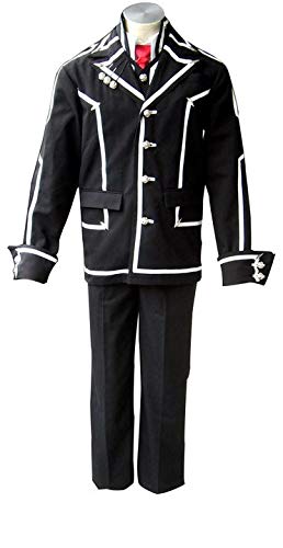 MTXC Men's Vampire Knight Cosplay Costume - Gothic Anime School Uniform for Halloween, Cosplay Events & Themed Parties (Black & White)