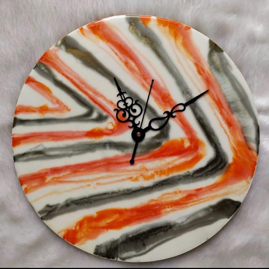 Handmade Wooden Wall Clock - Rustic Decor for Living Room, Bedroom & Kitchen - Silent Non-Ticking Battery Operated - Perfect Home & Office Gift