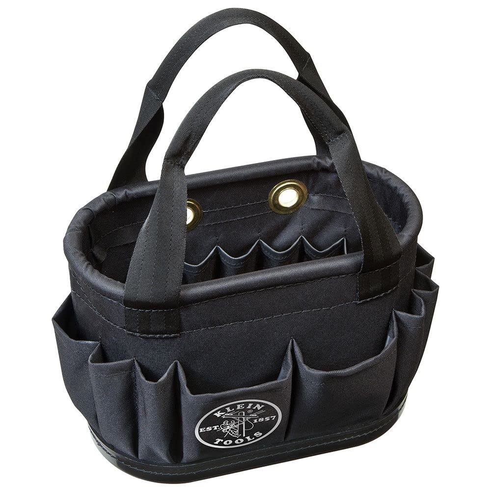 Klein Tools Oval Tool Bucket with Mini Tool Bucket Set - Durable Organizer for Electricians, Plumbers & DIY Projects | Perfect for Job Sites, Workshops & Home Repairs