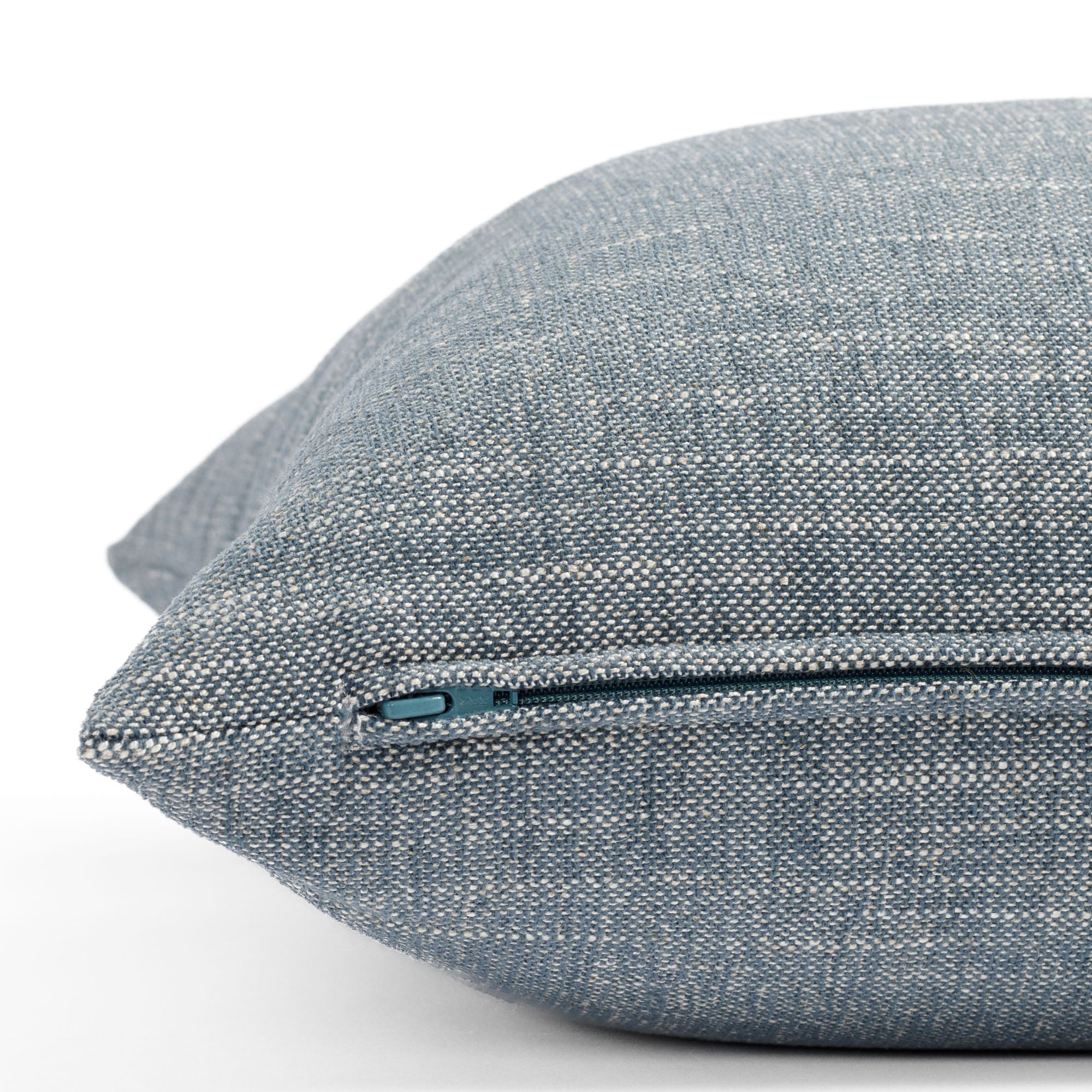 Perry 22x22 Inch Decorative Throw Pillow Cover - Soft Chambray Fabric for Couch, Bed, and Home Decor - Perfect for Living Room, Bedroom, and Dorm Styling