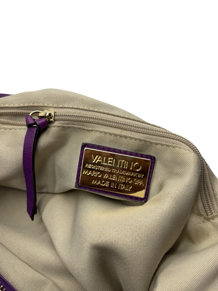 Valentino Mario Leather Tote Bag for Women - Luxury Designer Handbag with Top Handle - Perfect for Work, Travel & Everyday Use