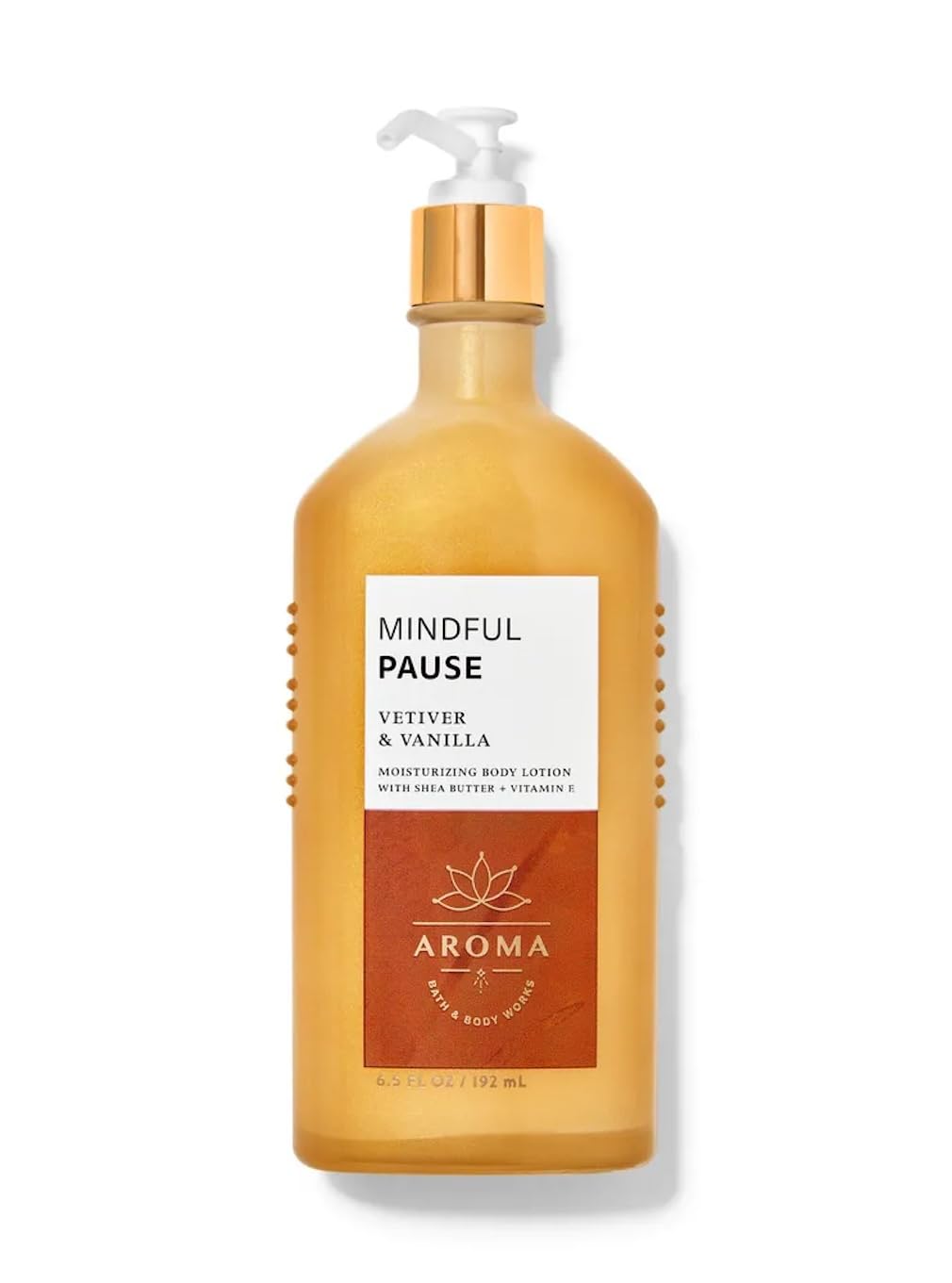 Bath and Body Works Aromatherapy Body Lotion with Natural Essential Oils - 6.5 Fl Oz Vetiver Vanilla Scent | Moisturizing & Relaxing for Daily Skincare & Stress Relief