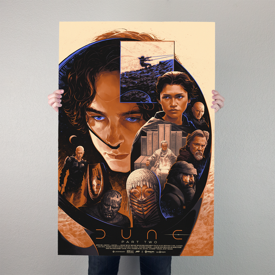 Dune: Part Two Official Movie Poster - Limited Edition Collectible for Sci-Fi Fans & Home Theater Decor