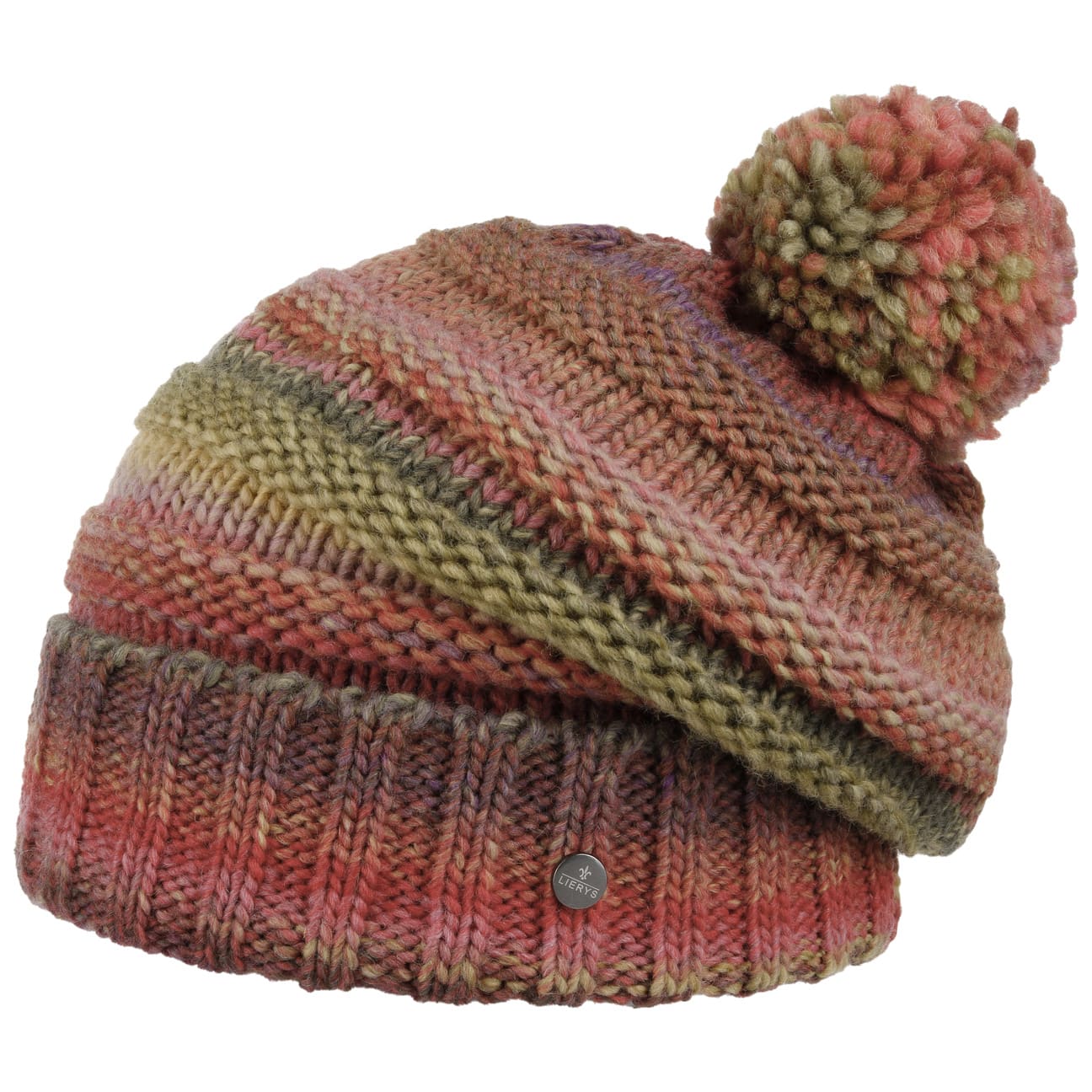 Lierys Faux Fur Pompom Beanie - Soft Winter Knit Hat for Women & Men - Cozy Cold Weather Accessory for Skiing, Snowboarding & Outdoor Activities