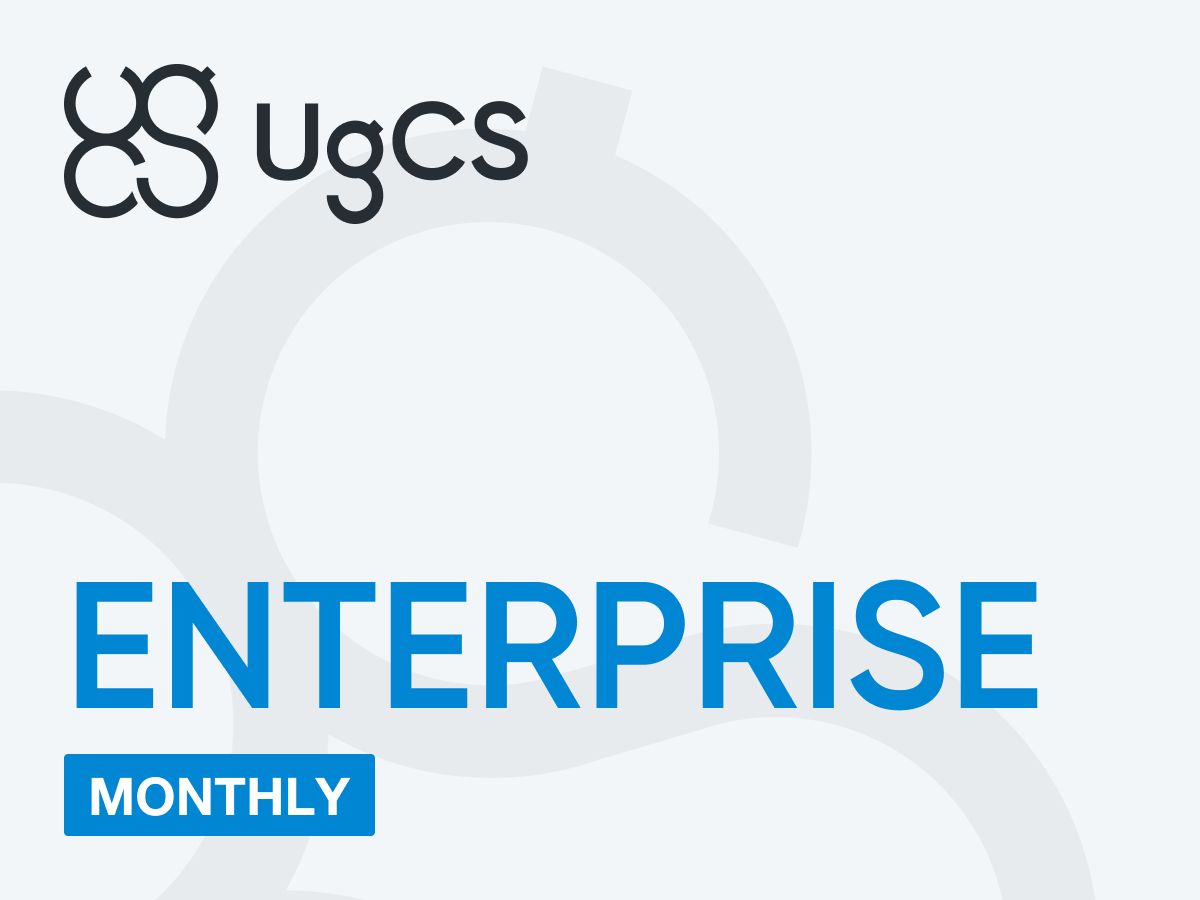 UgCS ENTERPRISE Monthly Subscription - Professional Drone Mission Planning Software for Surveying, Mapping & Inspection | Ideal for Commercial UAV Operators