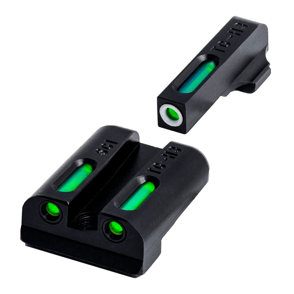 TRUGLO TFX Handgun Sight - Durable Shock-Resistant Compact Tritium & Fiber-Optic Sights for Pistols - High Visibility Day & Night Sight for Glock, Sig Sauer, 1911 - Perfect for Home Defense, Tactical Training & Concealed Carry