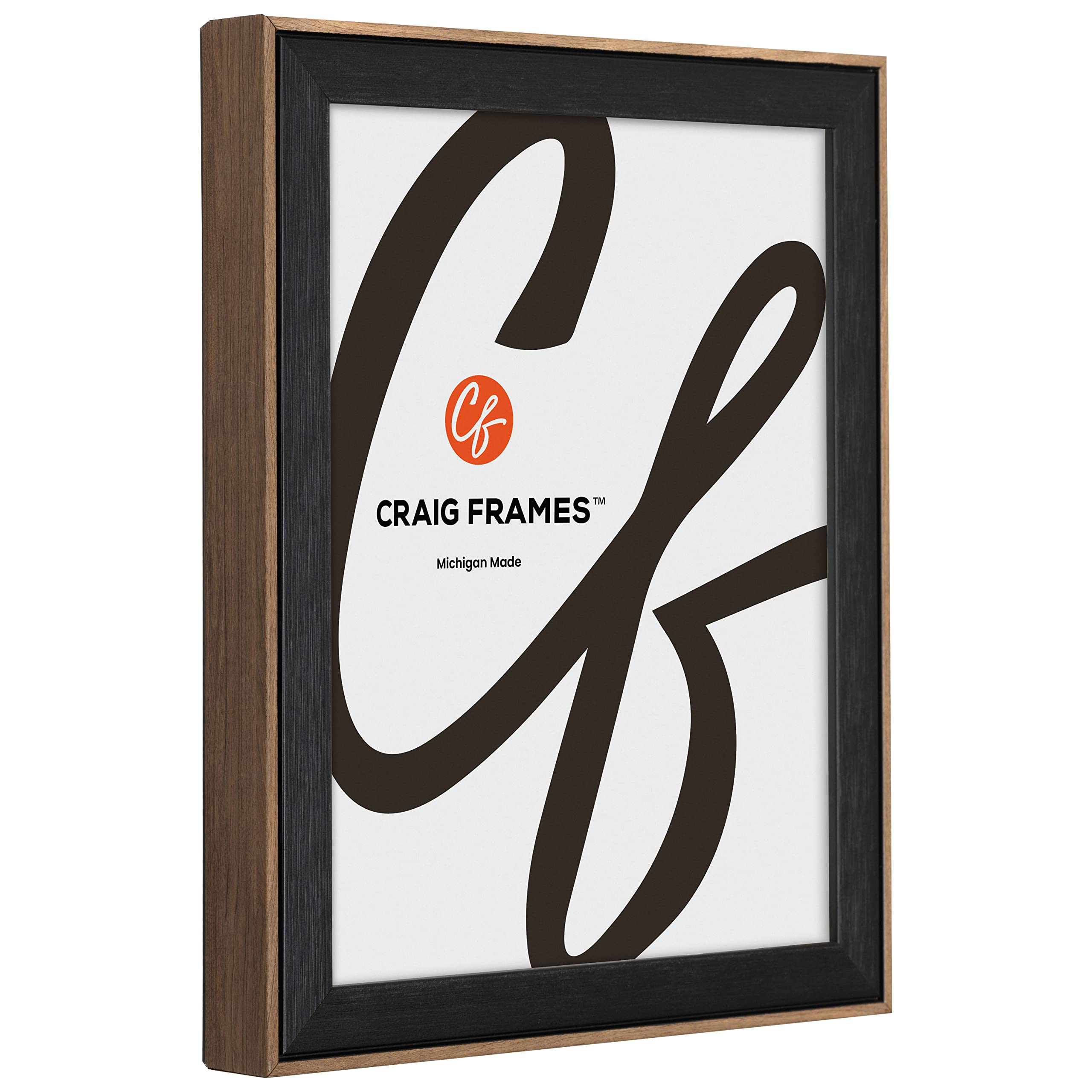 Craig Frames Acoustic 12x17 Picture Frame in Forest Black - Perfect for Wall Decor, Home Office & Living Room Display