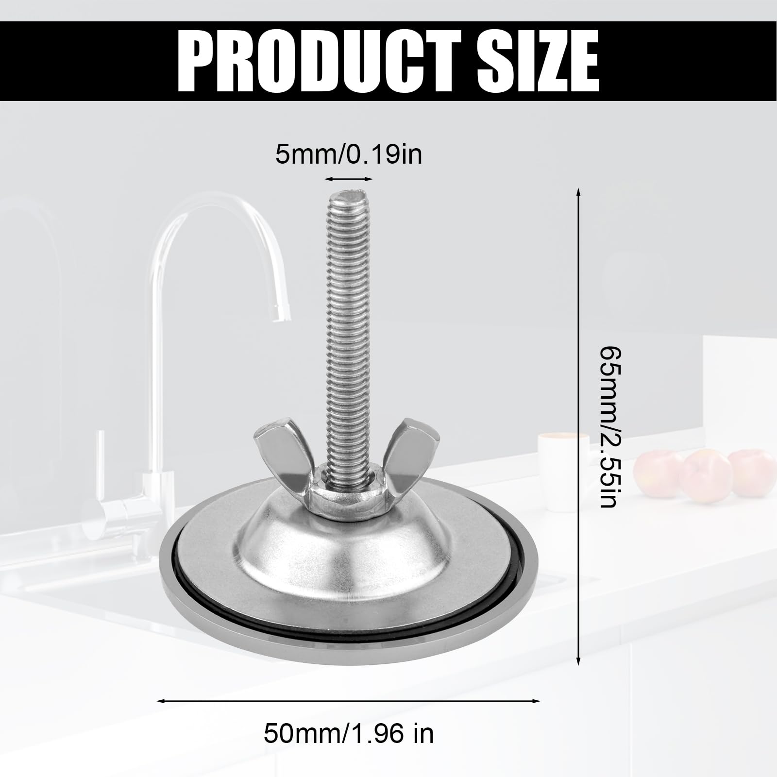 Premium Brushed Nickel Kitchen Sink Faucet Hole Cover - Durable Sink Hole Plug & Installation Accessory for Modern Kitchens | Perfect for Remodeling, New Home Setup & Preventing Water Splashes