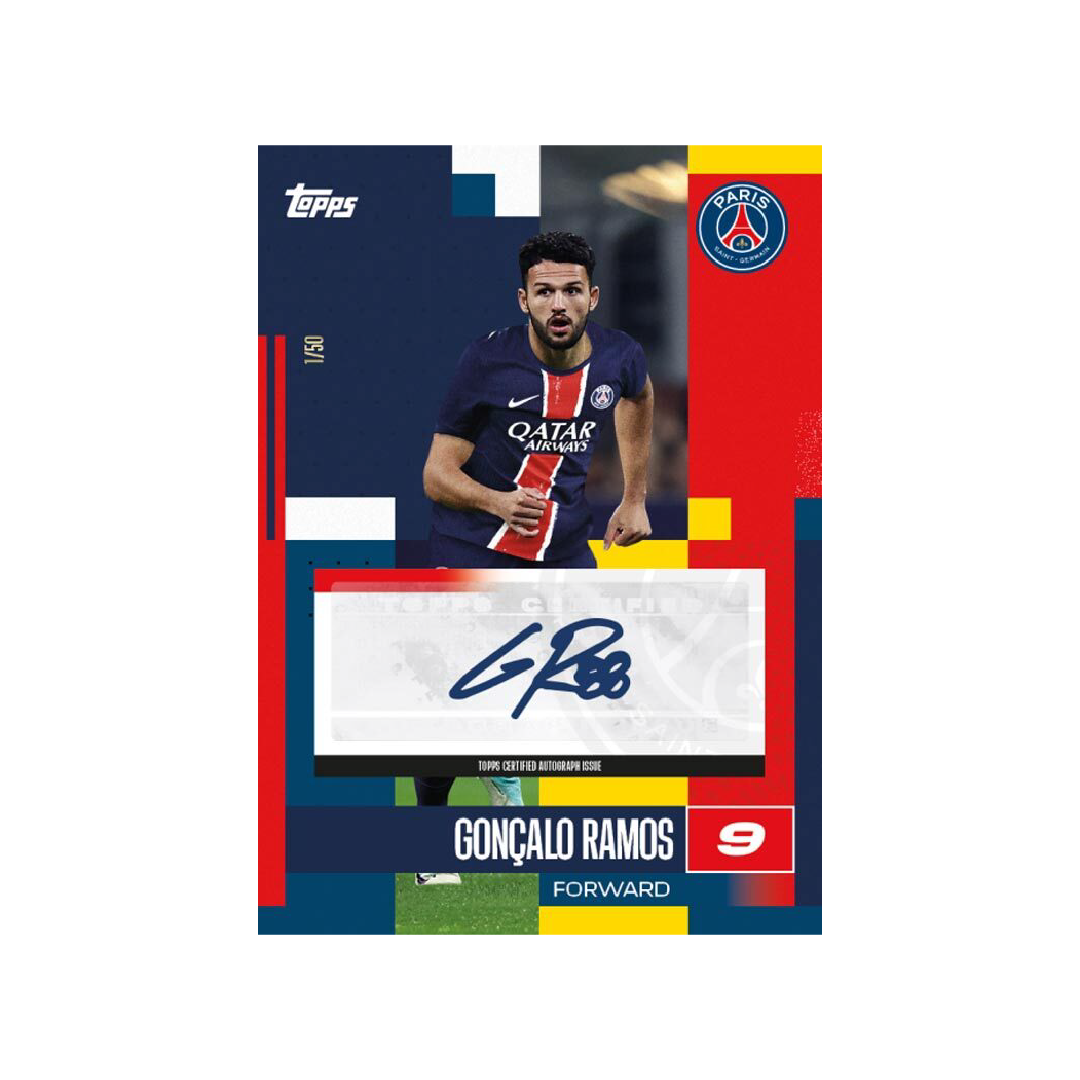 Topps Paris Saint Germain 2024/25 Team Set Soccer Trading Cards - Official PSG Player Collection for Collectors & Fans