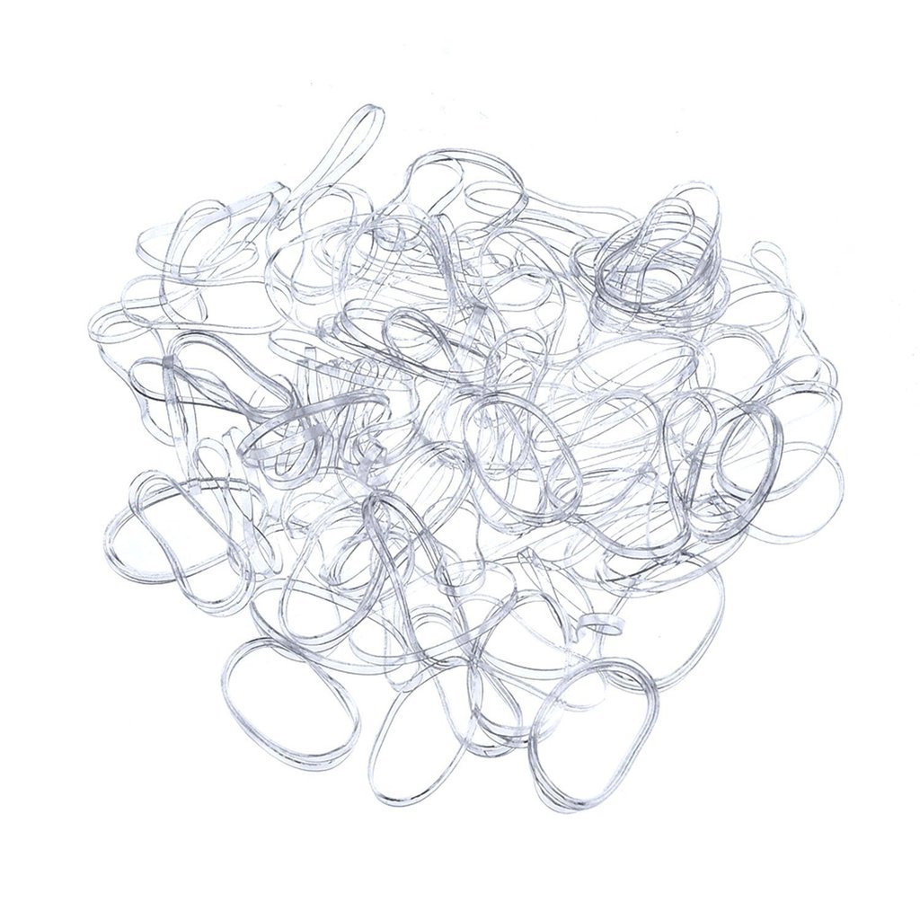 1000 Pcs Clear TPU Hair Ties for Women & Kids - Soft Elastic Hair Bands for Baby Girls, No-Slip Hair Holders - Perfect for School, Sports, and Everyday Use