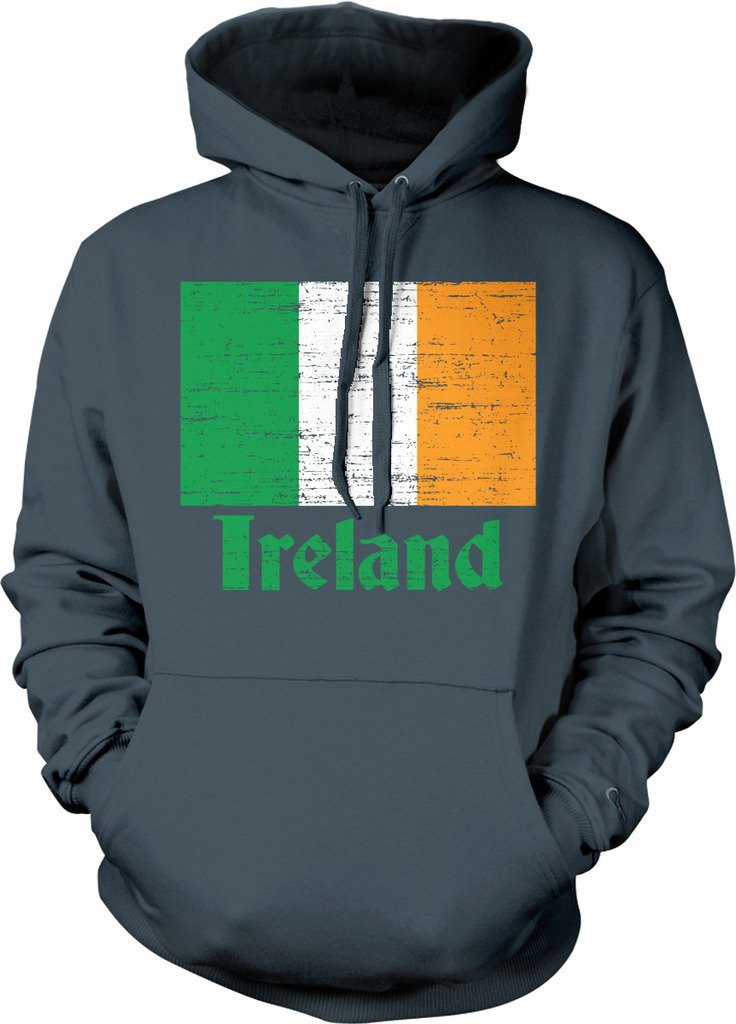 Irish Flag Hooded Sweatshirt - EIRE Pride Pullover with Celtic Design | St. Patrick's Day, Irish Heritage & Sports Fan Apparel