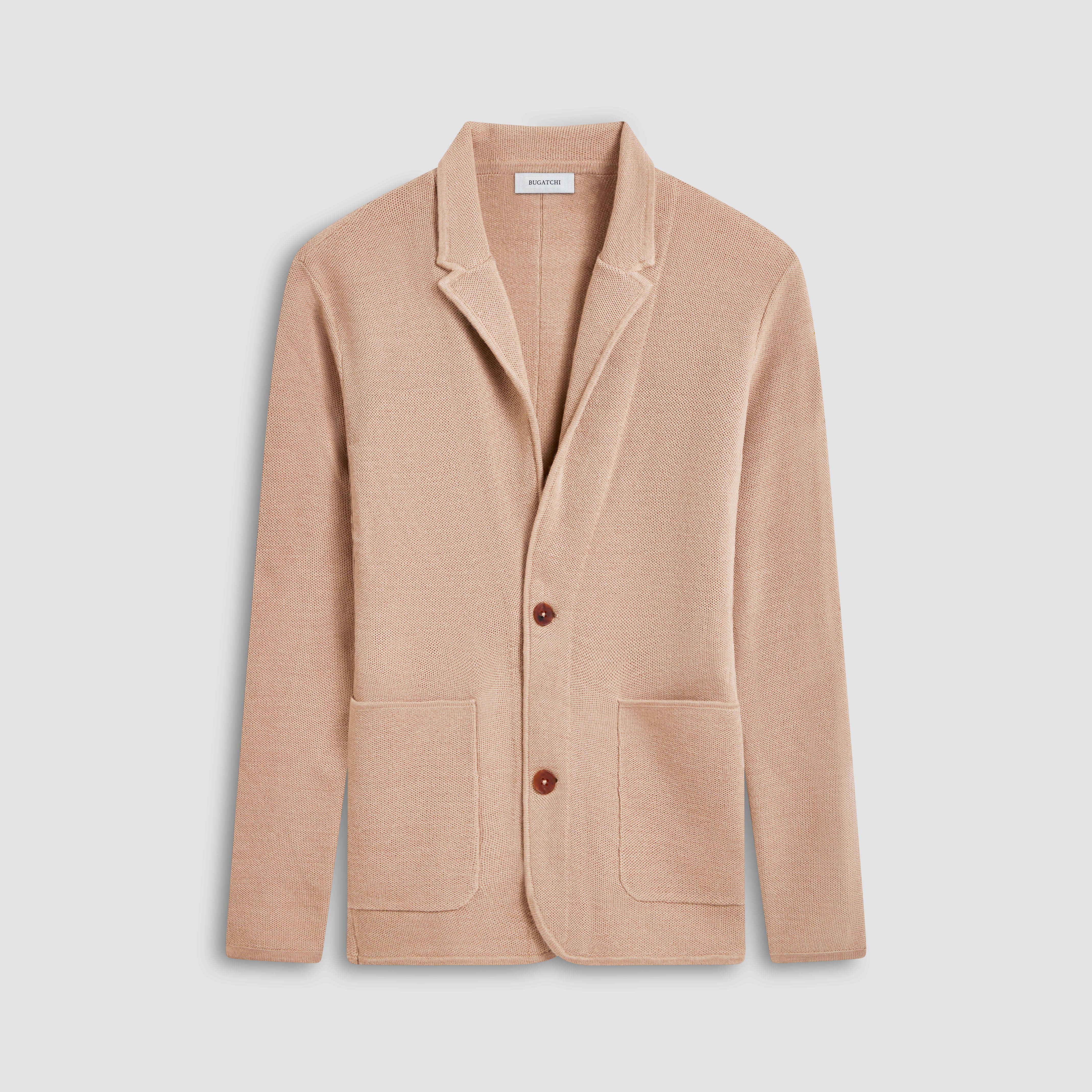 Honeycomb Stitch Two Button Knitted Blazer for Women - Elegant Office Wear & Casual Outfits | Lightweight Cardigan Jacket for Work, Date Night & Spring Fashion