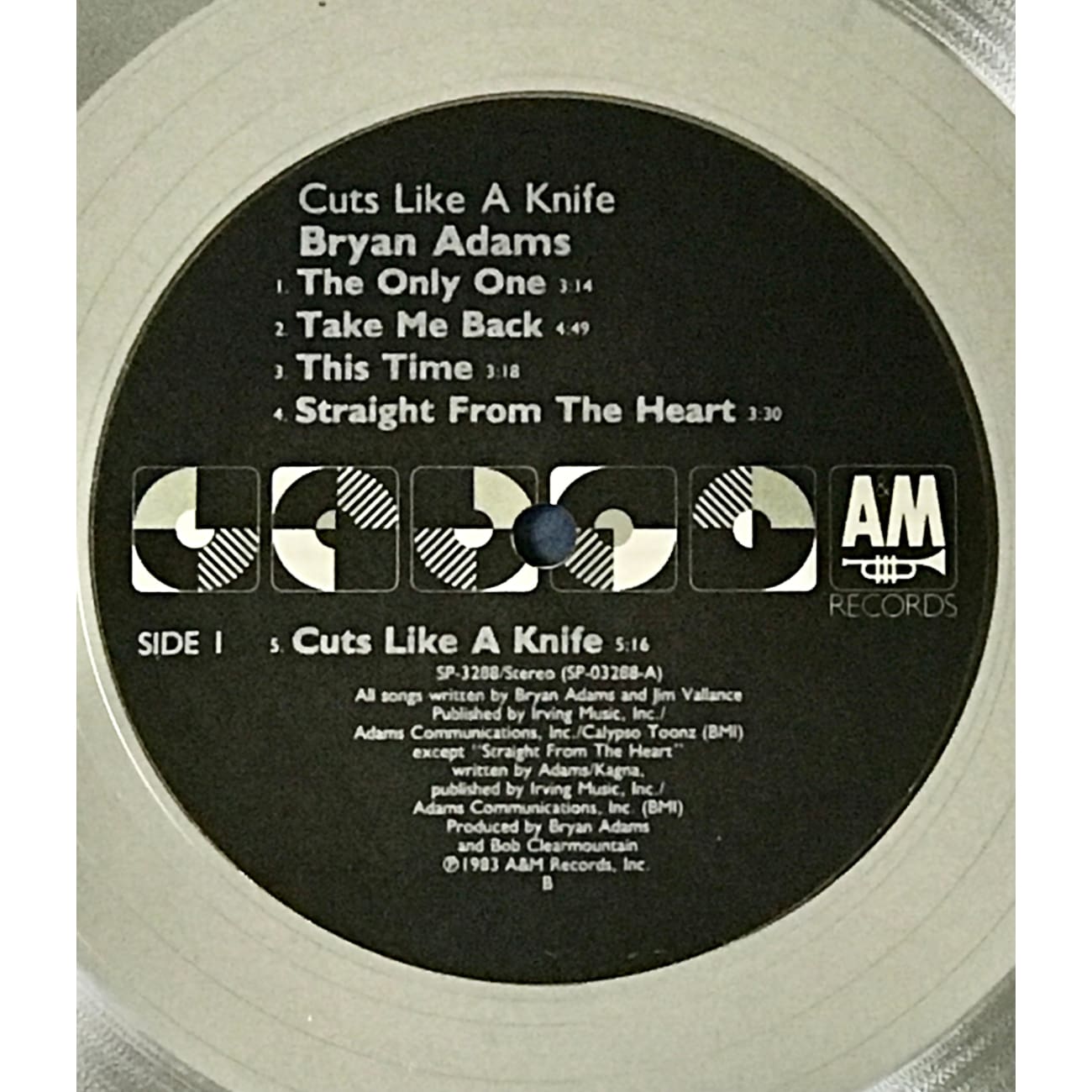 Bryan Adams 'Cuts Like A Knife' RIAA Certified Platinum Album Award - Perfect for Music Collectors, Memorabilia Displays & Rock Fan Gifts