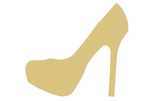 Valentine's Day Wedding Decor - Unfinished Wood High Heel Cutout MDF Shape for DIY Crafts, Home Decor & Special Occasions | Perfect for Canvas Art, Wall Hangings & Party Decorations